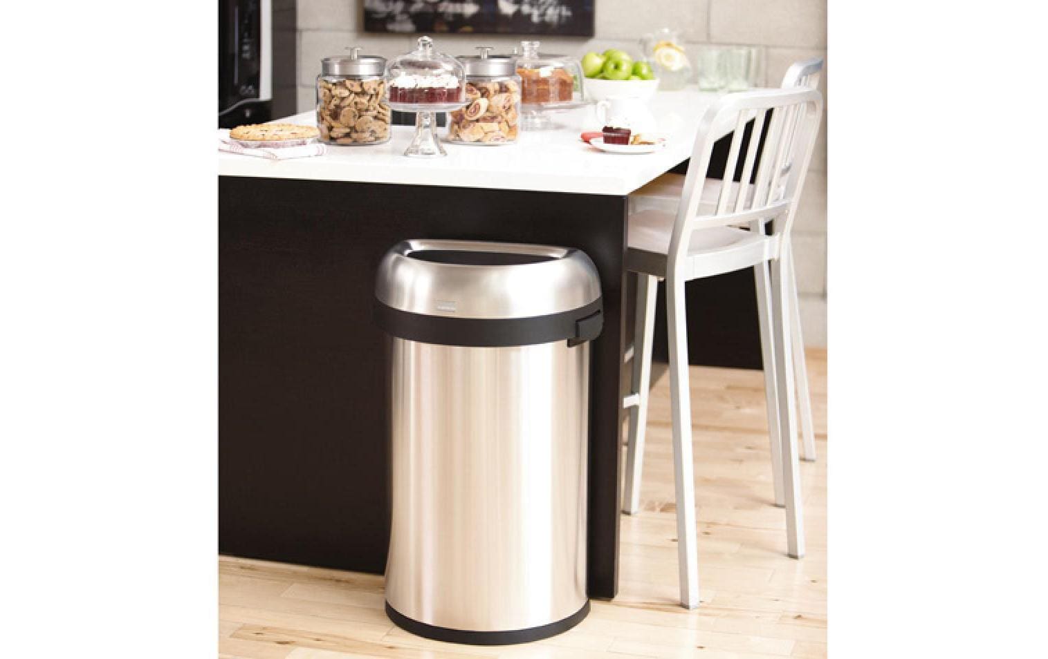 Simplehuman Abfalleimer CW1468 60 Liter, Silber