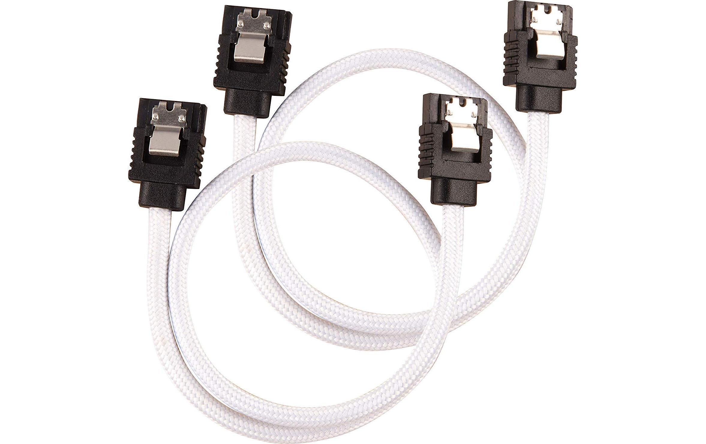 Corsair SATA3-Kabel Premium Set Weiss 30 cm