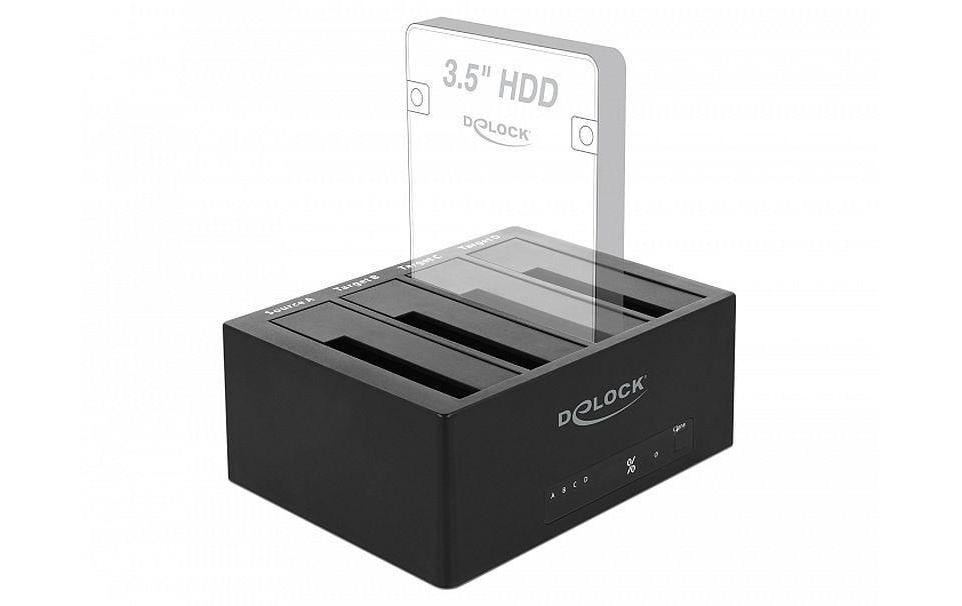 Delock Docking- und Klonstation 64063 für 4x SATA HDD / SSD