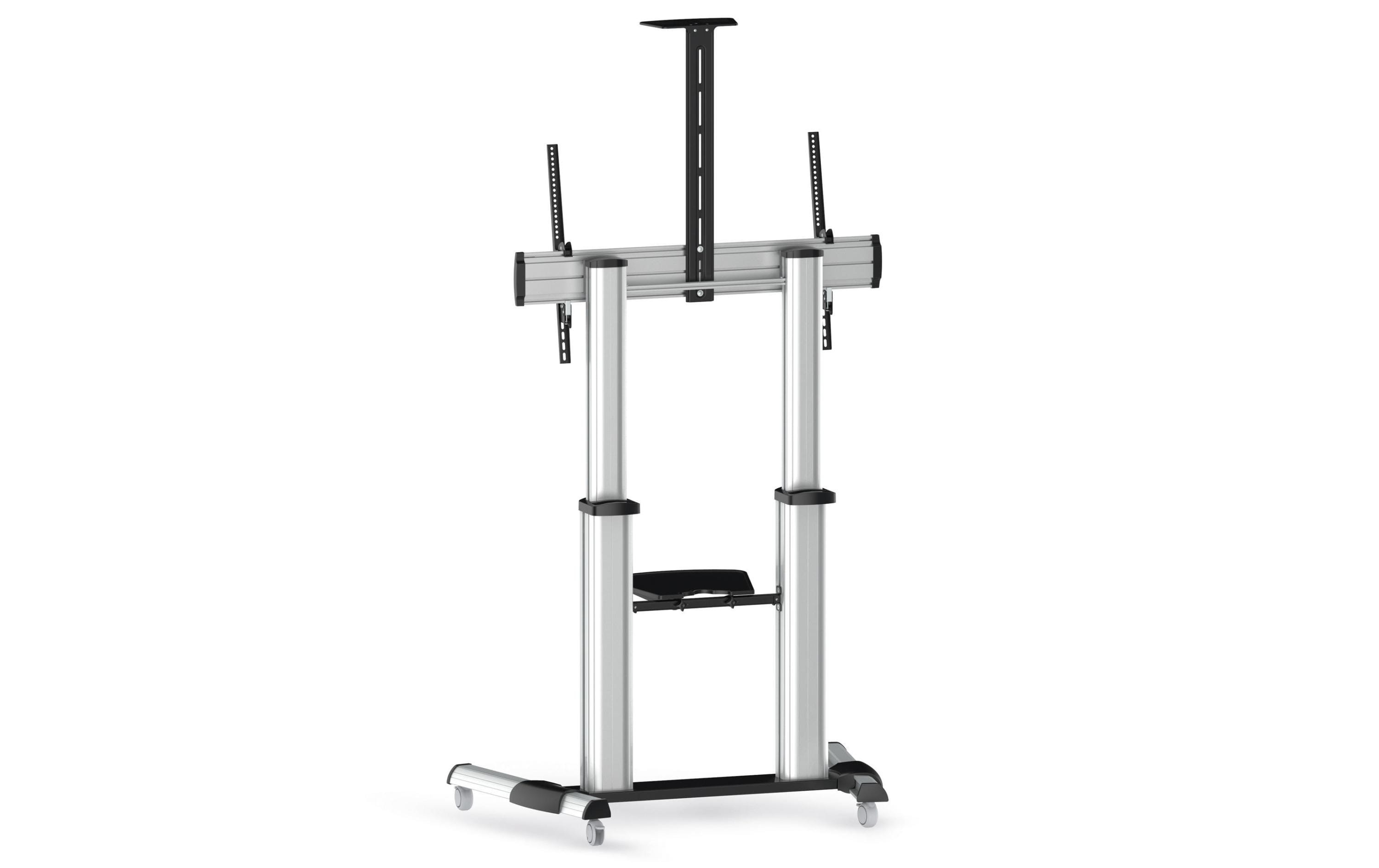 PureMounts TV-Trolley PDS-0011C Schwarz/Silber