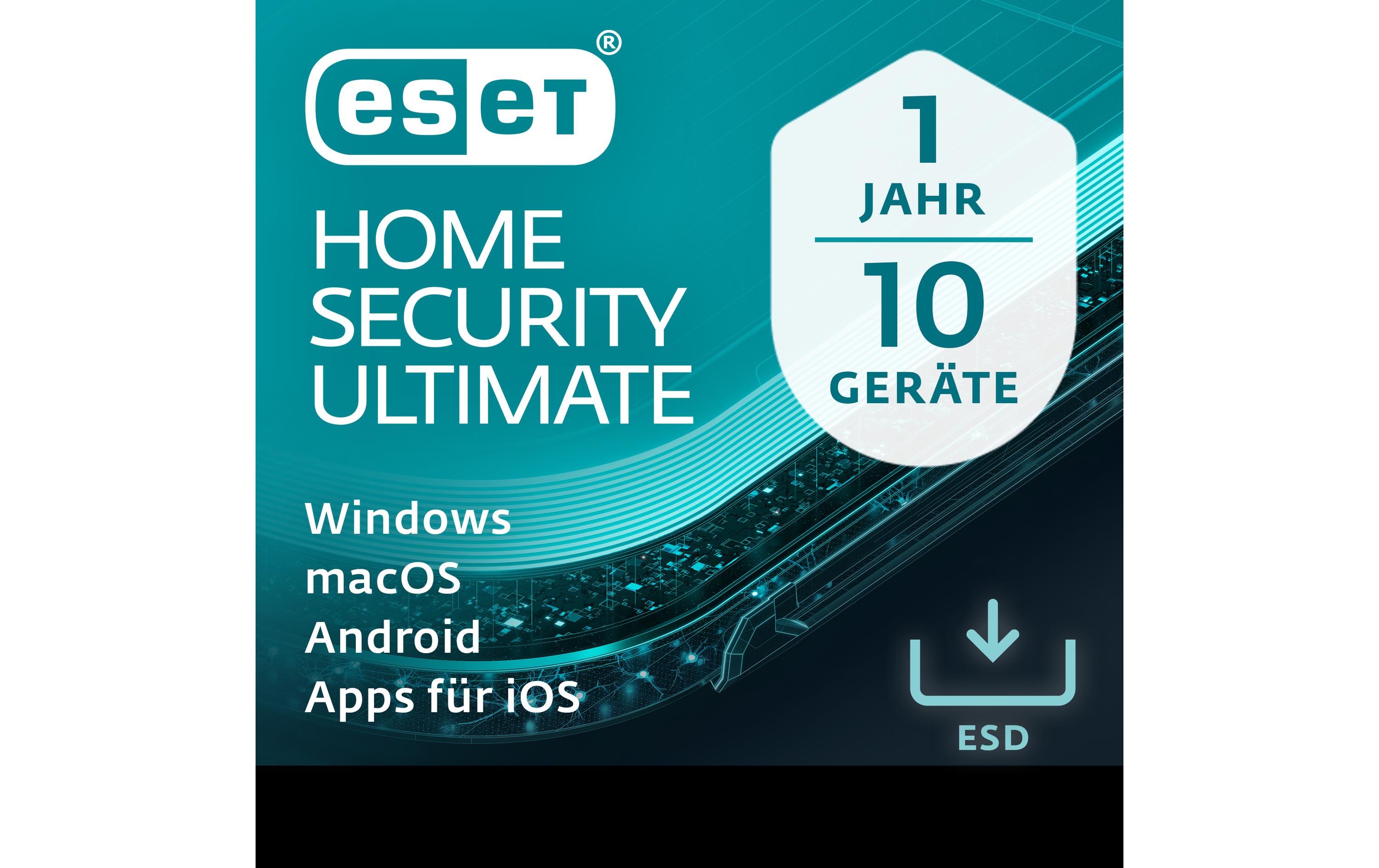 ESET HOME Security Ultimate ESD, Vollversion,10 User, 1 Jahr