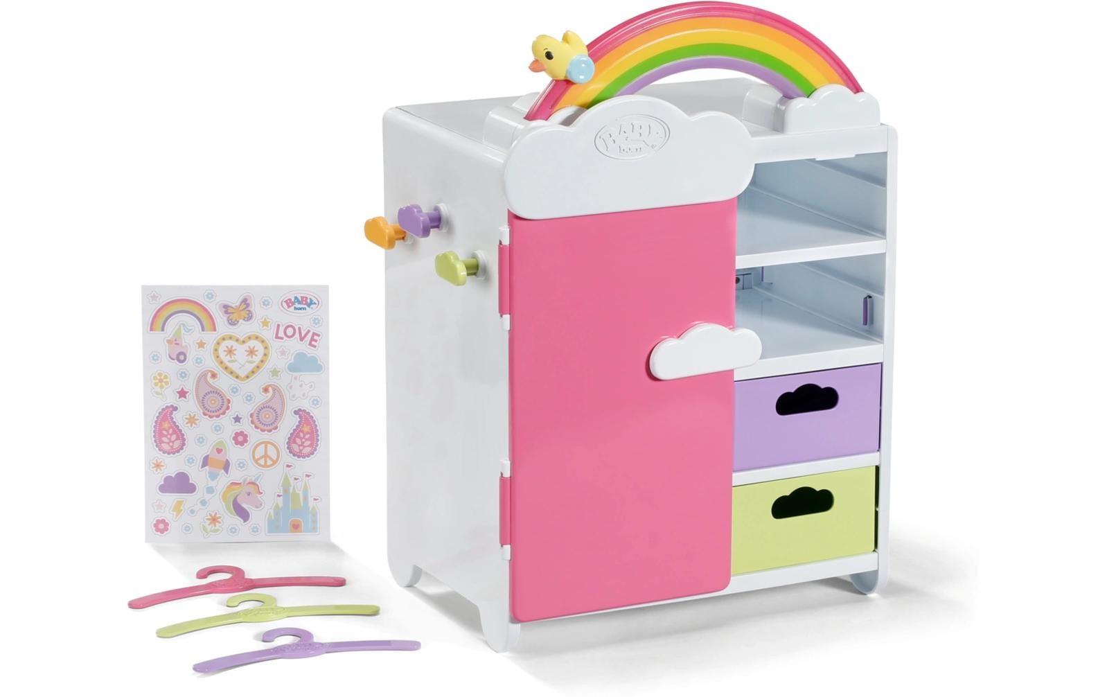 Baby Born Puppenzubehör Regenbogen Schrank