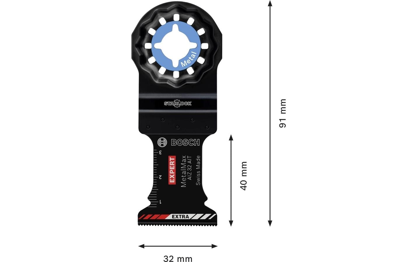 Bosch Professional Tauchsägeblatt EXPERT MetalMax AIZ 32 AIT 40 x 32 mm