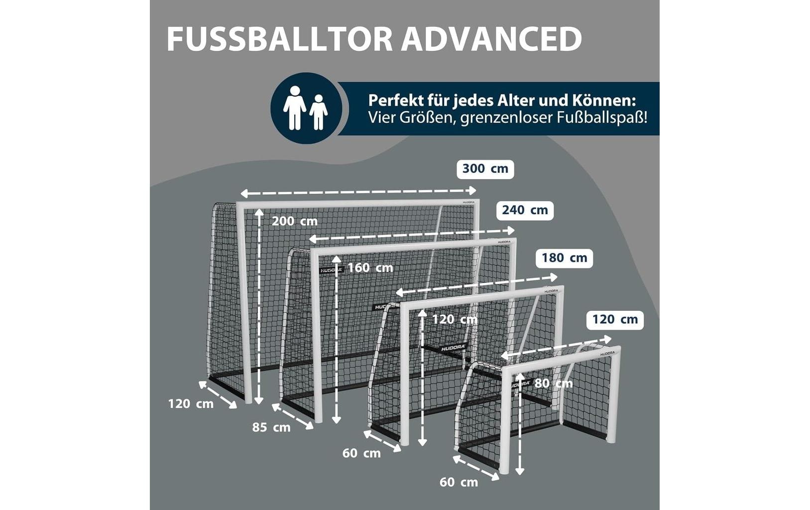 Hudora Fussballtor Advanced 120 120 x 80 x 60 cm