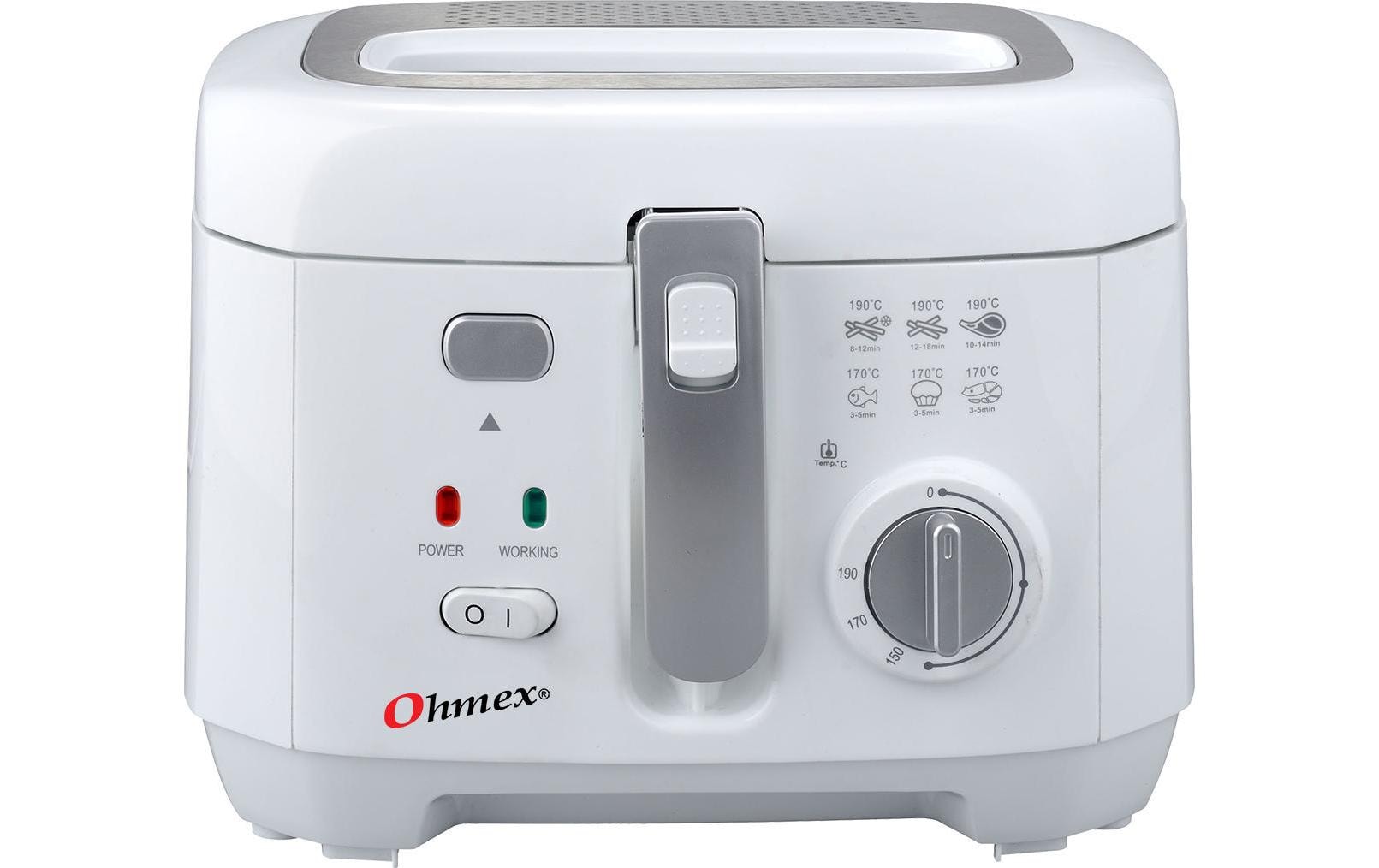 OHMEX Fritteuse FRY 1180 Weiss