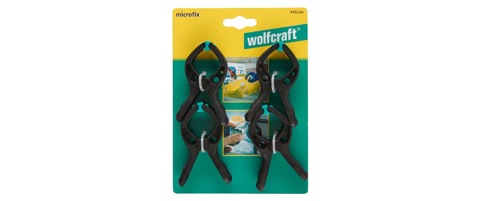 Wolfcraft Mini-Federzwinge 4 Stück 30 mm