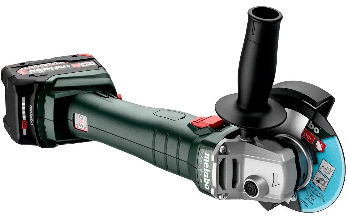 Metabo Akku-Winkelschleifer W 18 L 9-125, Solo, Ø 125 mm