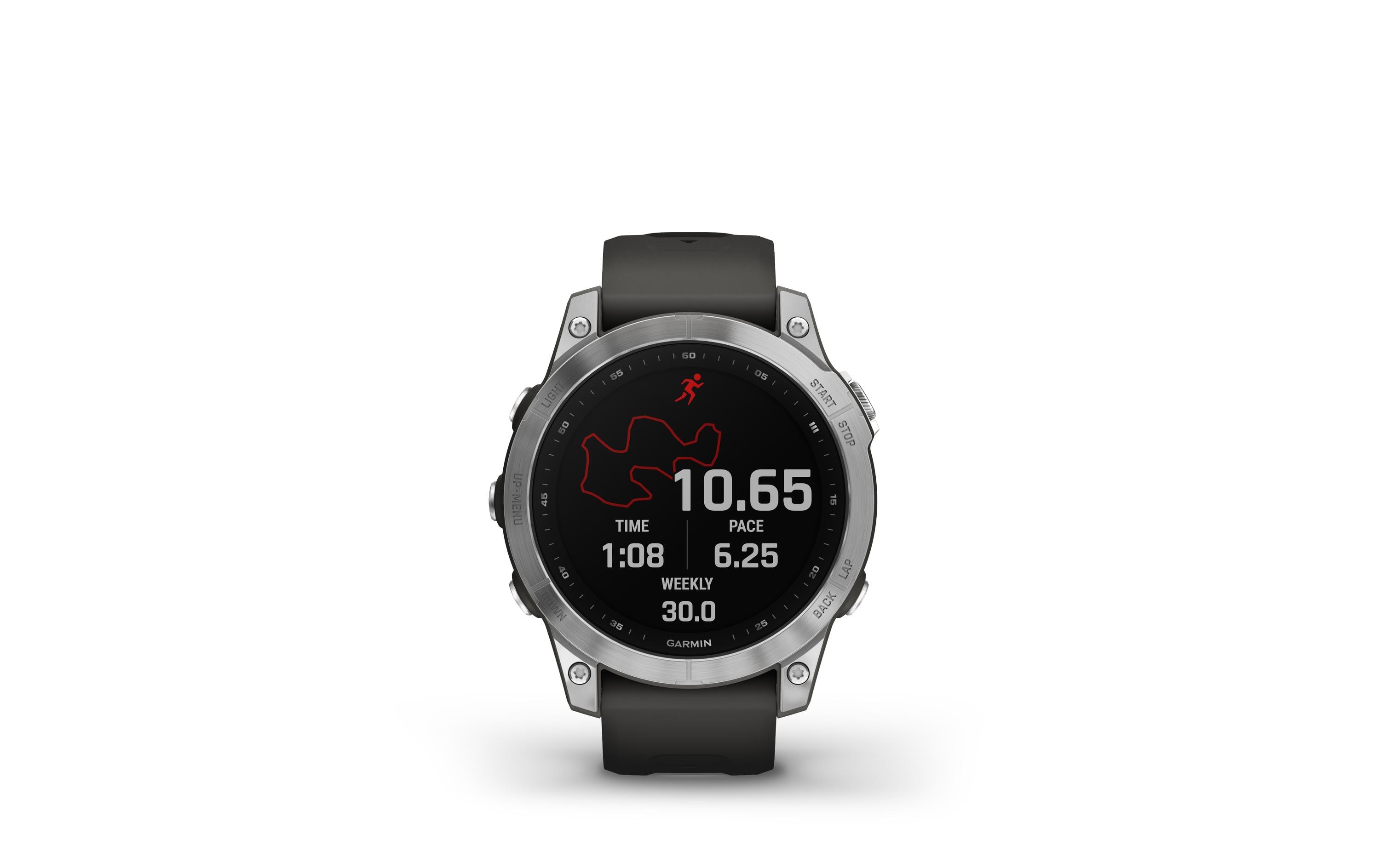 GARMIN Sportuhr Fenix 7 Anthrazit/Silber