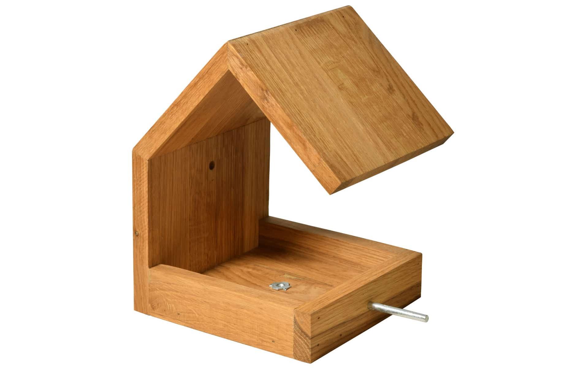 dobar green label Vogelfutterhaus Bauhaus III, 16 x 19 x 22 cm, Holz