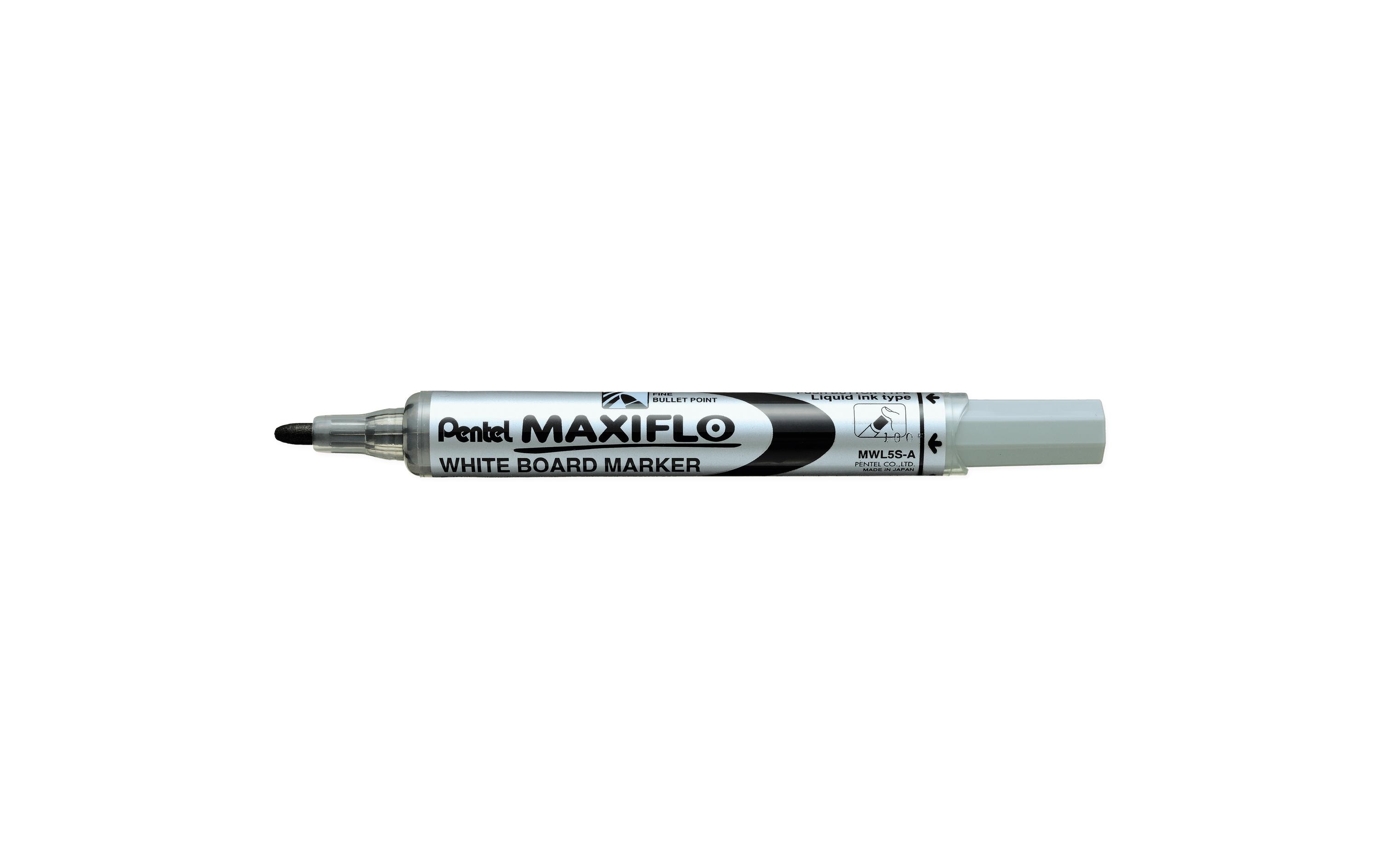 pentel Whiteboard-Marker Maxiflo 2 mm Schwarz, 1 Stück