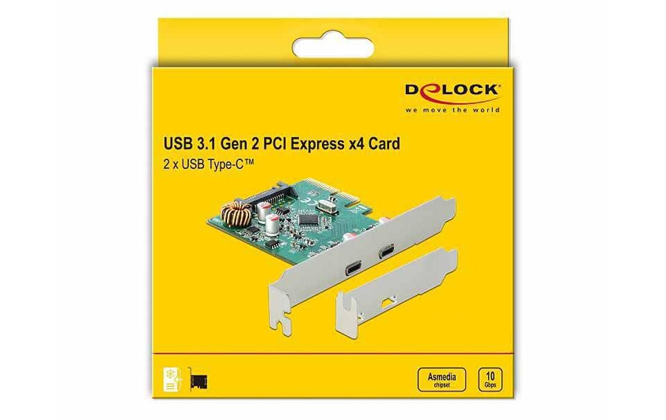 Delock PCI-Express-Karte 90397 USB 3.1 Gen2 - 2x Type-C