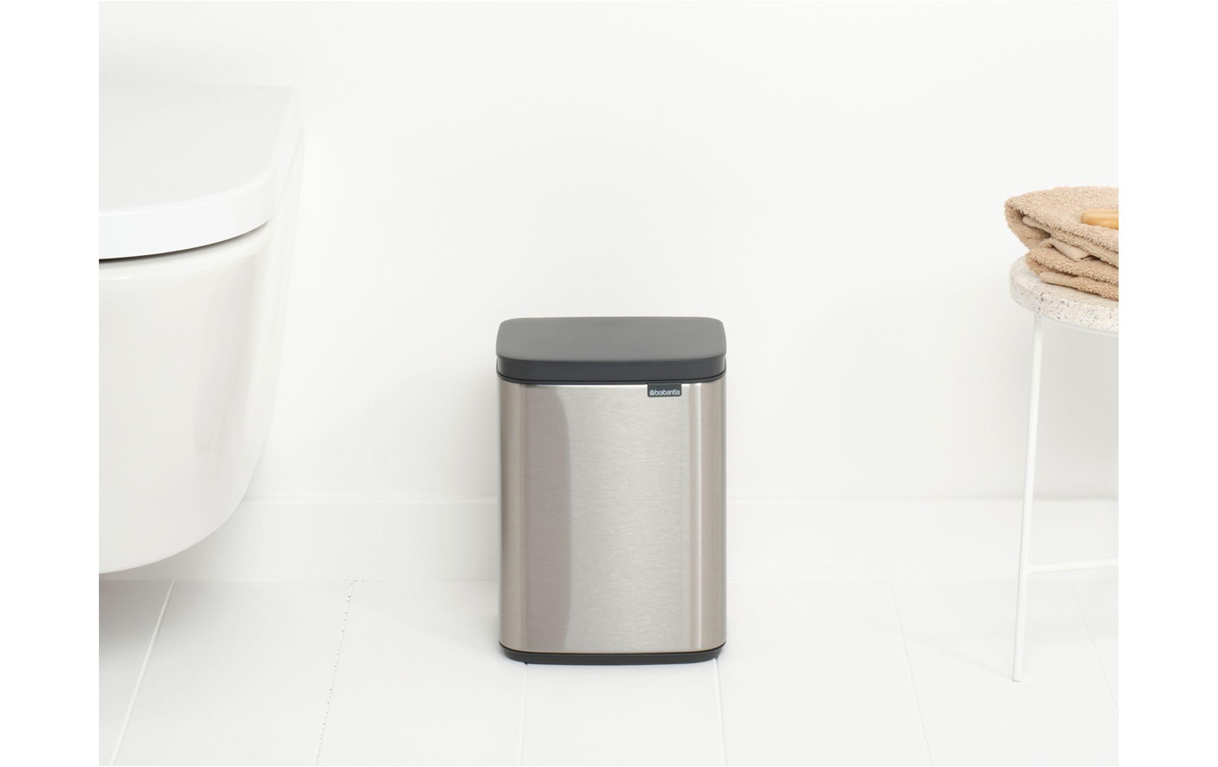 Brabantia Kosmetikeimer Bo Waste Bin 4 l, Silber matt