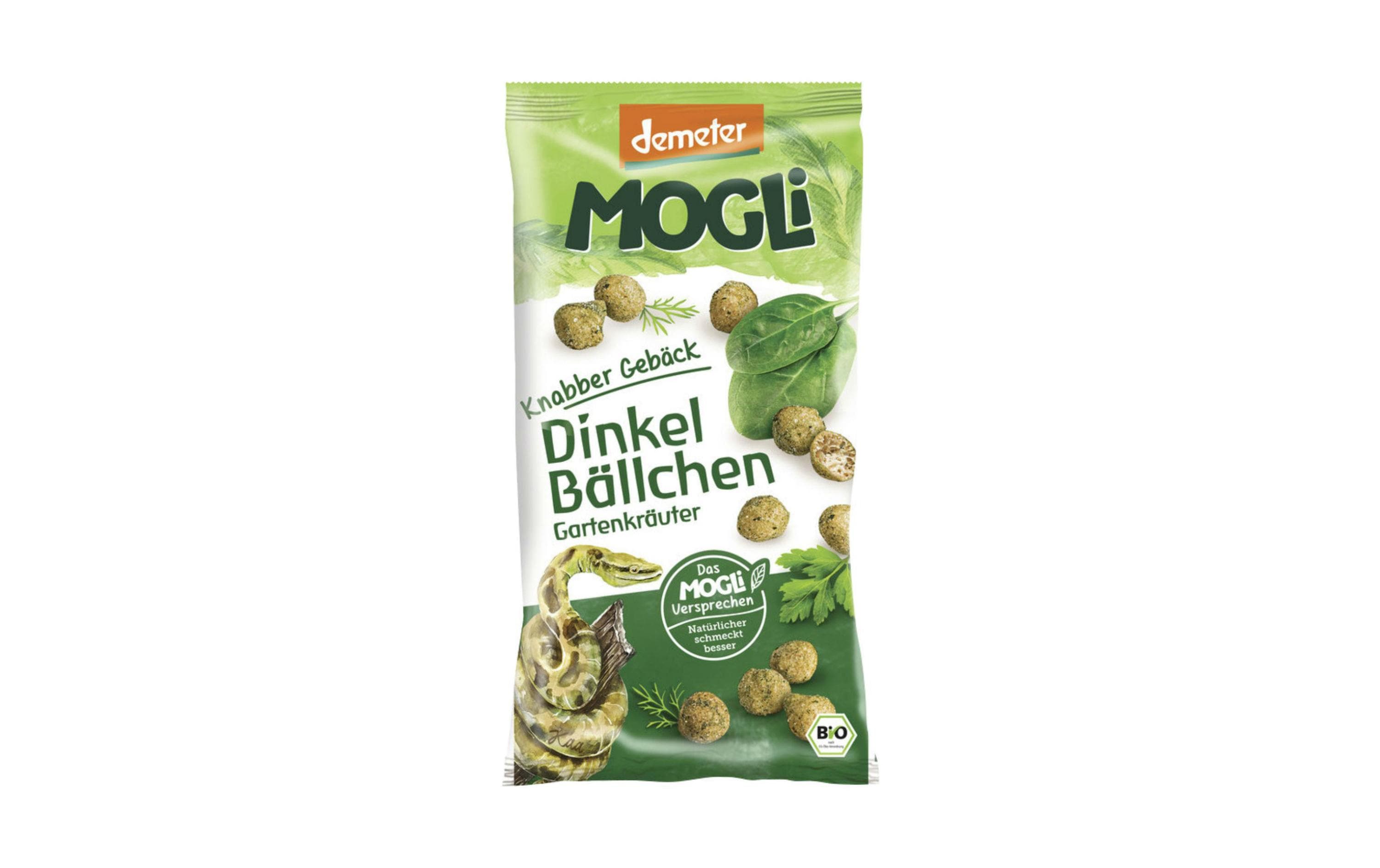 Mogli Knabberspass Dinkel Bällchen Gartenkräuter, 40g