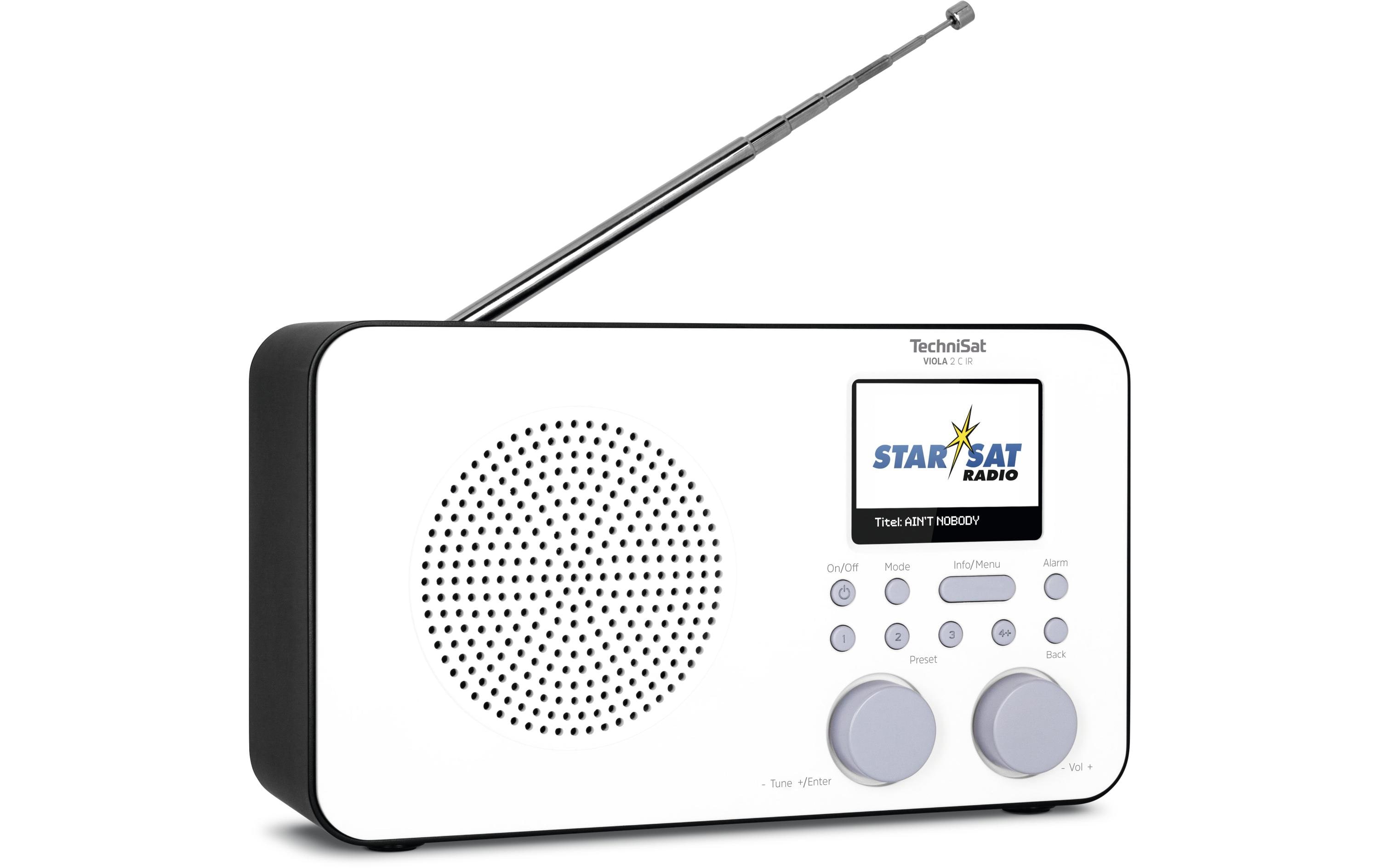 Technisat DAB+ Radio Viola 2 C IR Schwarz/Weiss