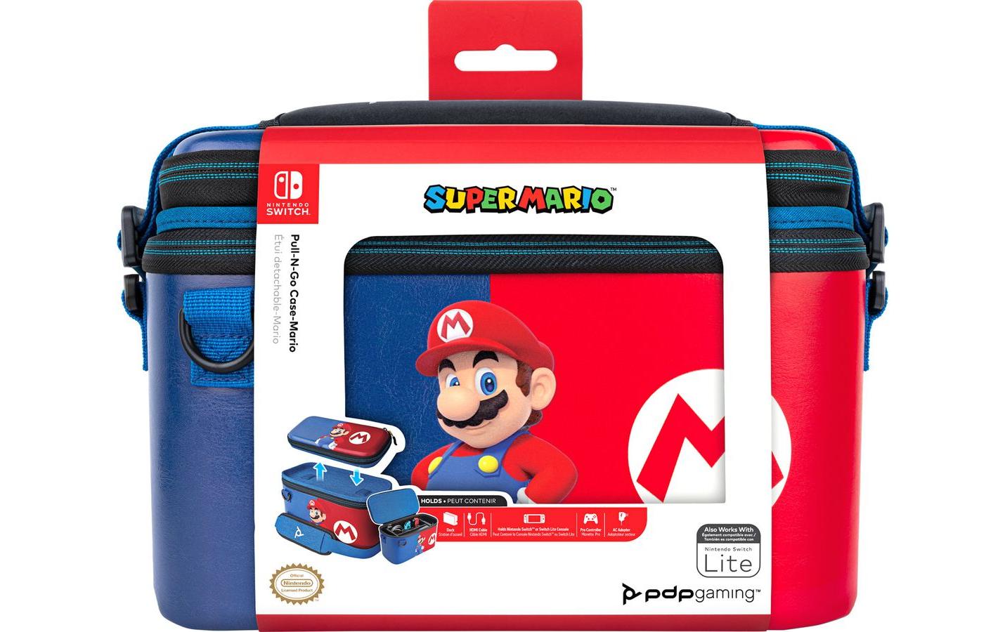 PDP Schutzetui Pull N Go Case Mario Edition