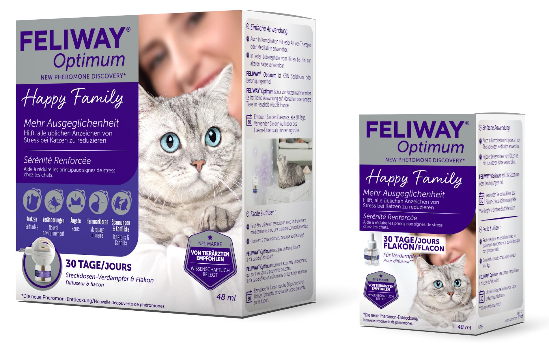 Feliway Wohlbefinden Optimum Nachfüllflakon, 48 ml