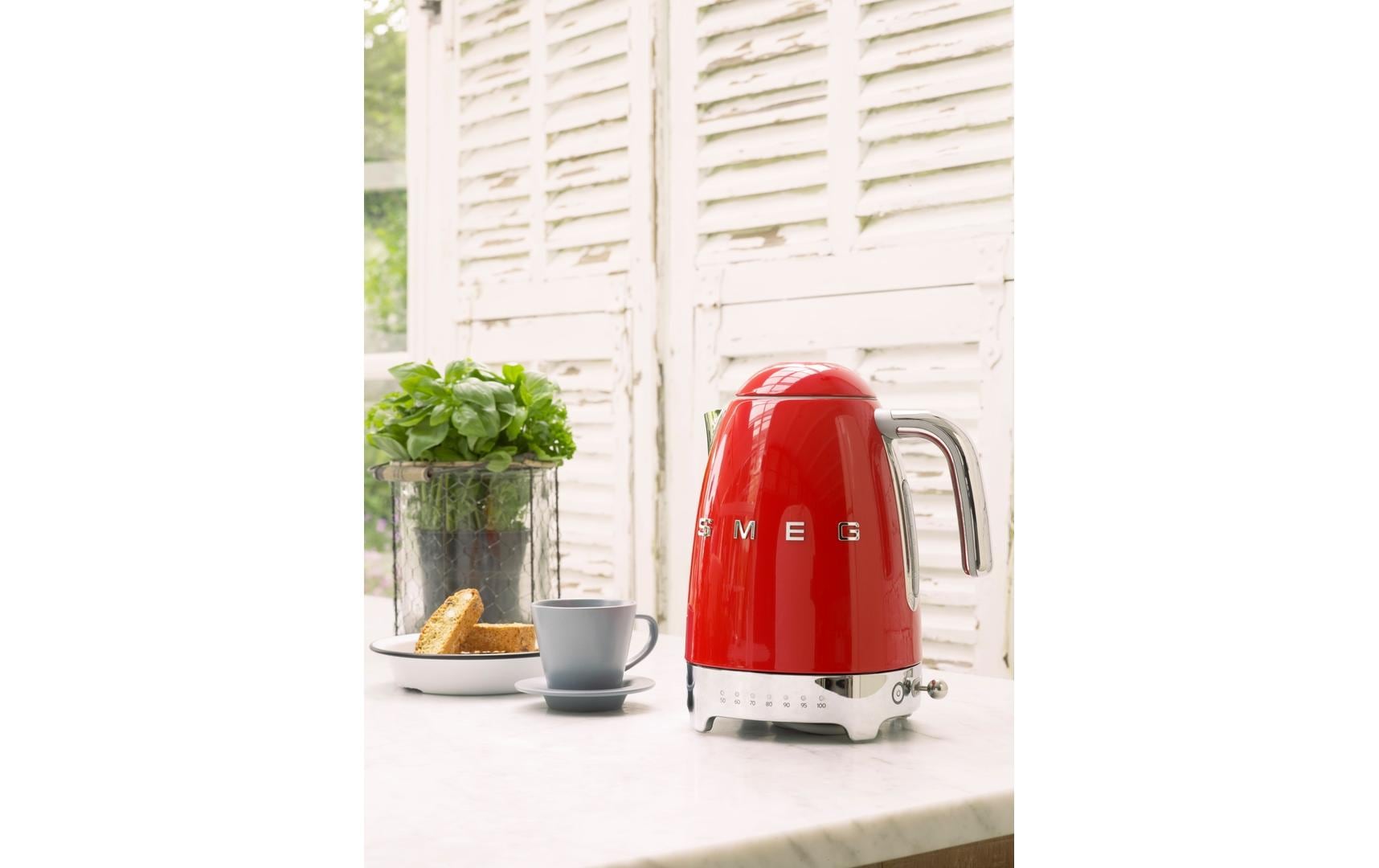 SMEG Wasserkocher 50's Style KLF04RDEU 1.7 l, Rot