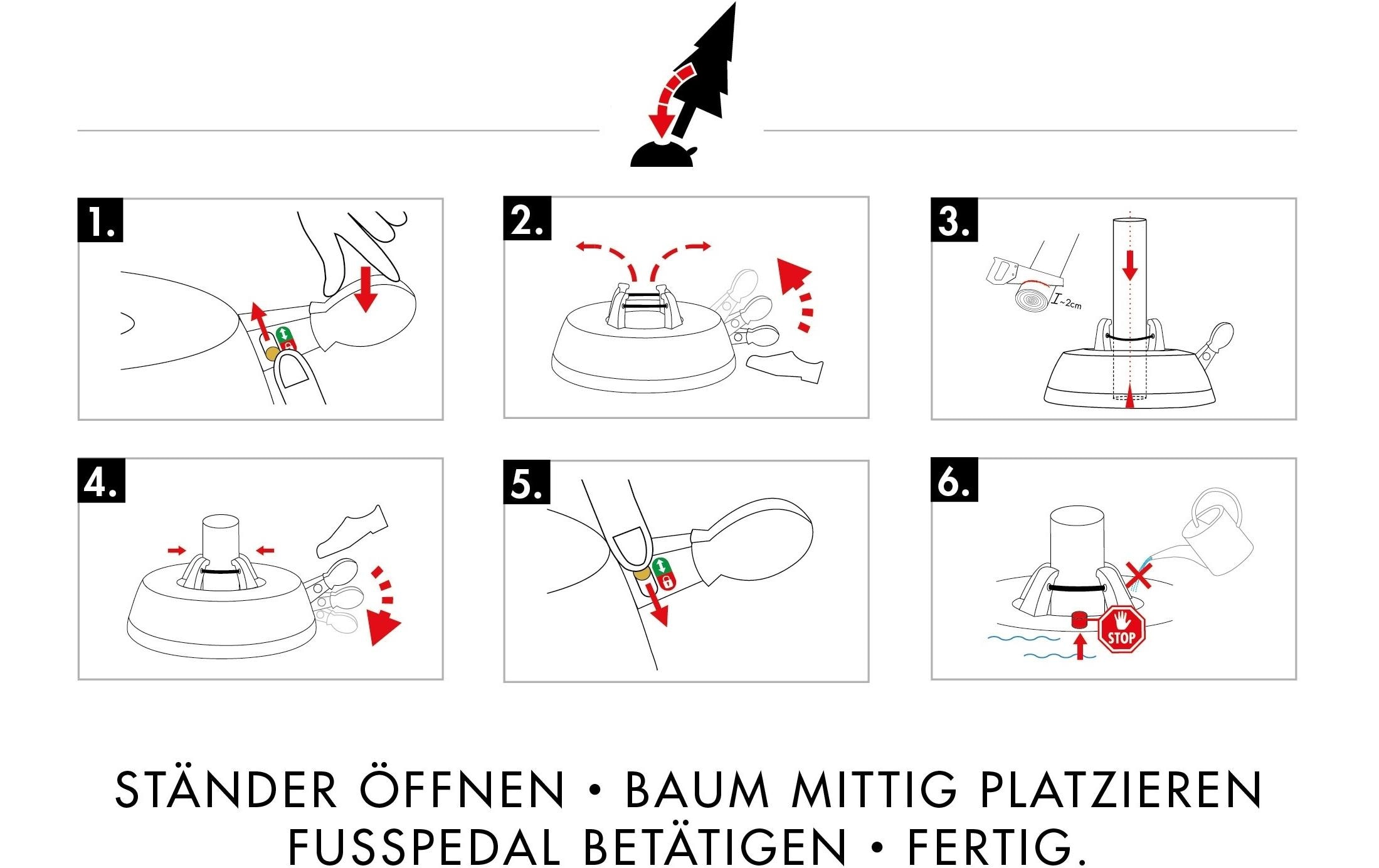 Krinner Weihnachtsbaumständer Basic S, Ø 28 cm