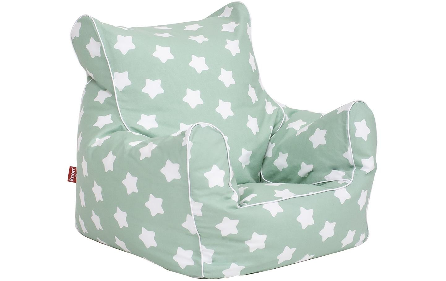 Knorrtoys Kindersitzsack Green White Stars