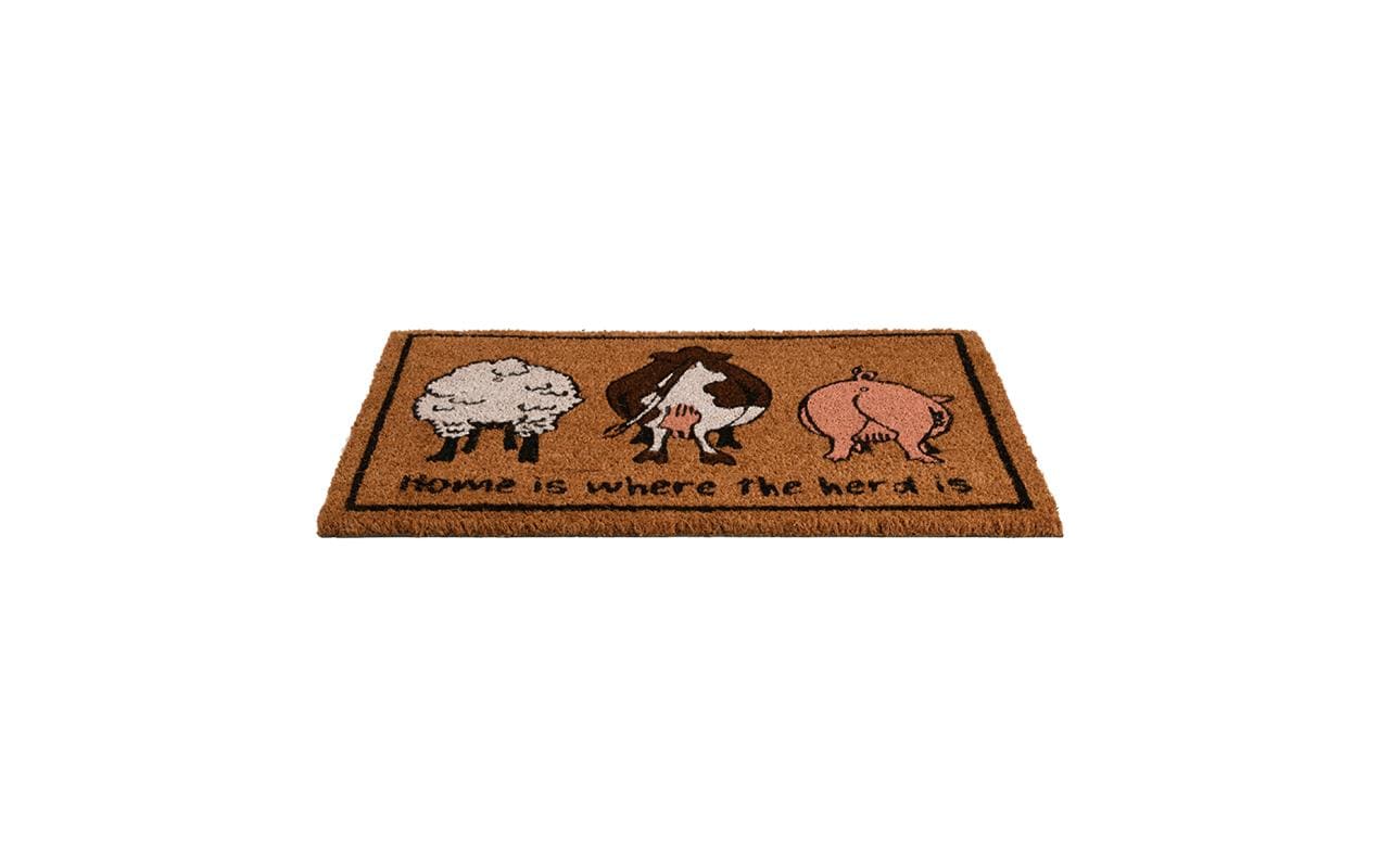 Esschert Design Fussmatte «Home is where the herd is» 40.4 cm x 61 cm