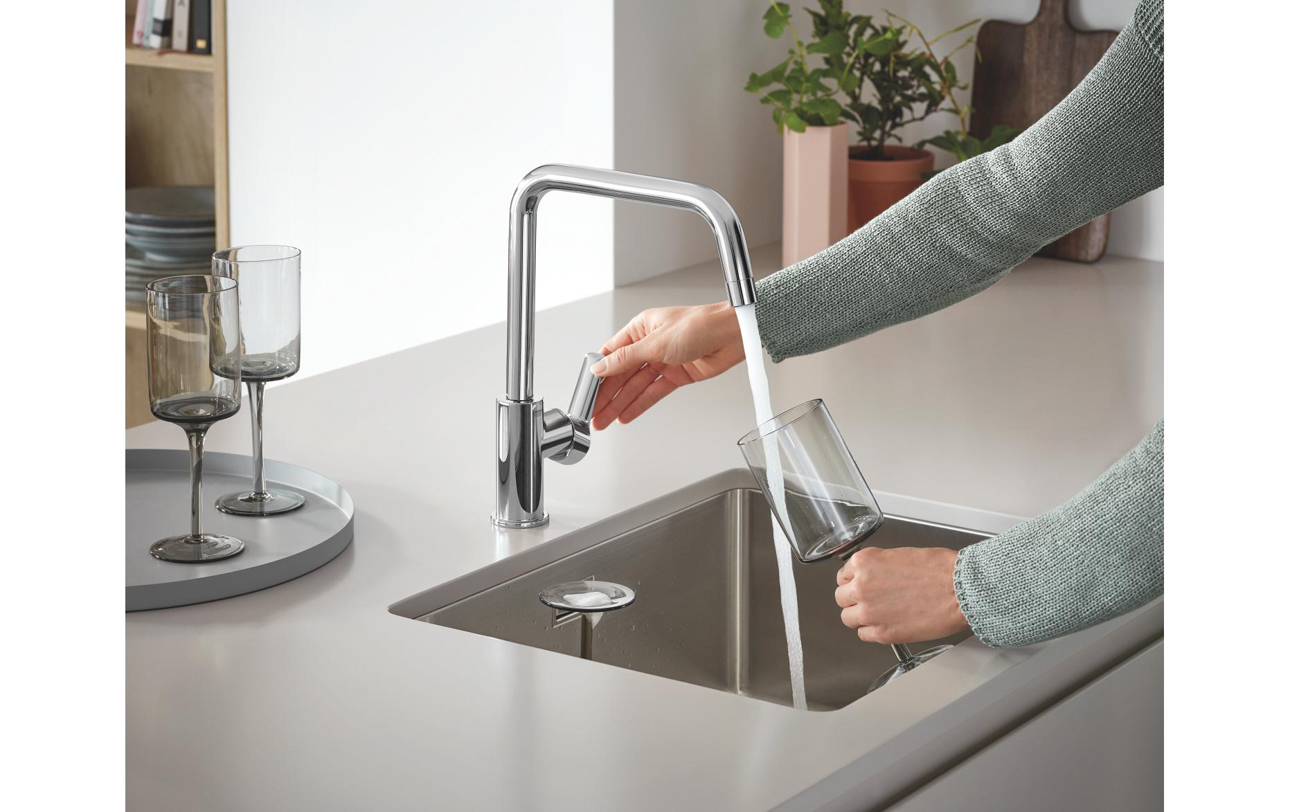 GROHE Küchenarmatur QuickFix Start Hoher Auslauf