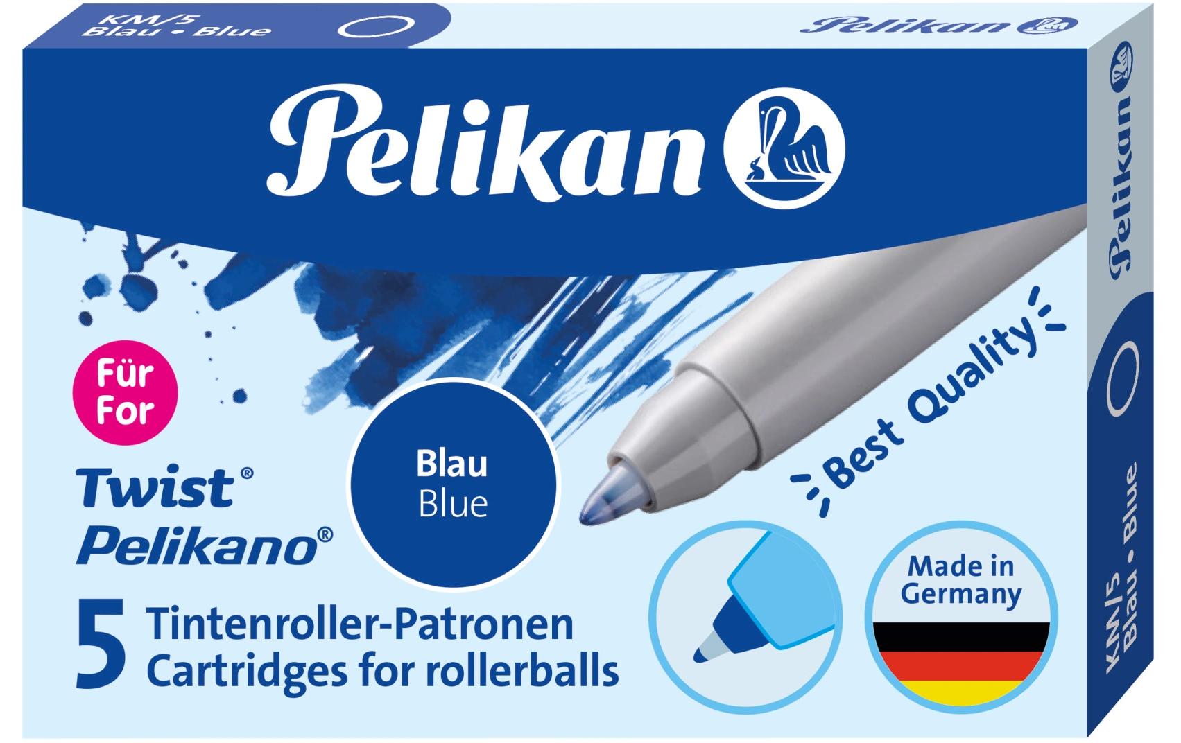 Pelikan Tintenpatrone Twist eco Blau, 5 Stück