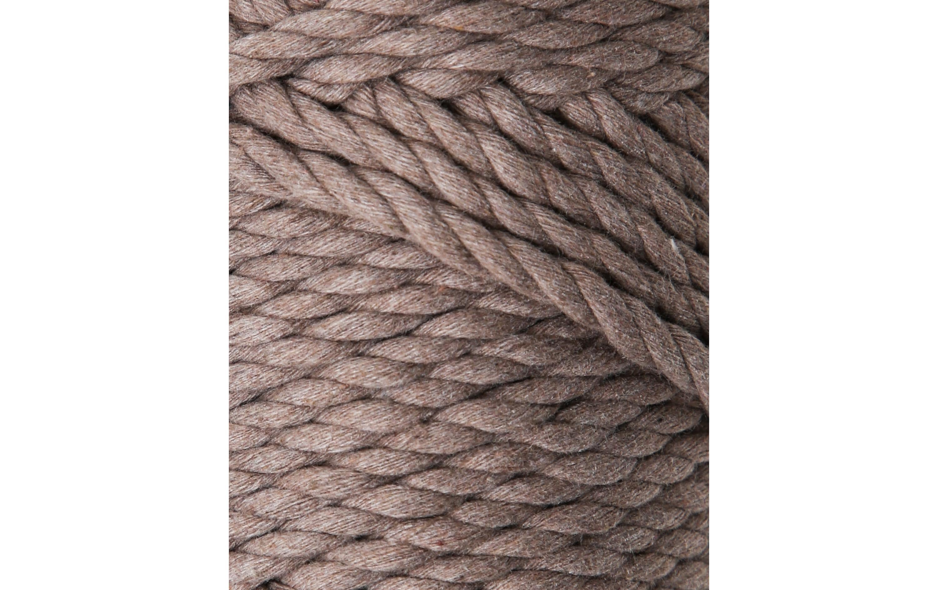 lalana Wolle Makramee Rope 5 mm, 330 g, Braun