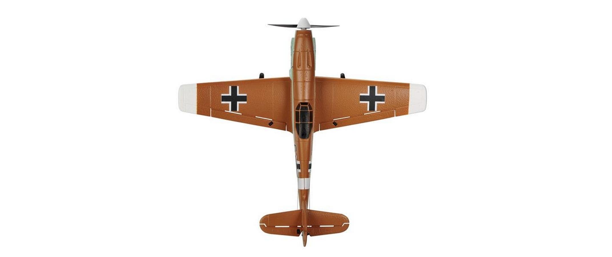 TOP-RC Warbird Mini BF-109 450 mm, Braun, RTF