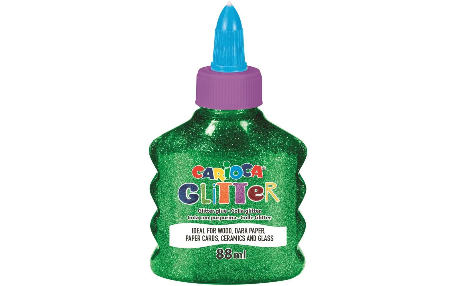 Carioca Bastelkleber Glitter Glue Spark 88 ml, Grün