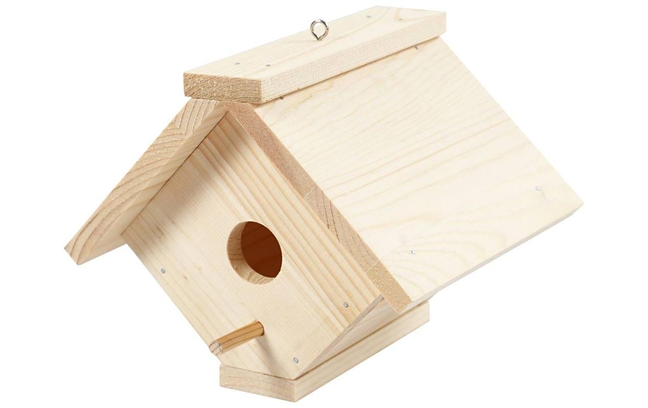 Creativ Company Holzartikel Vogelfutterhaus Set 14.5 x 16 x 13 cm