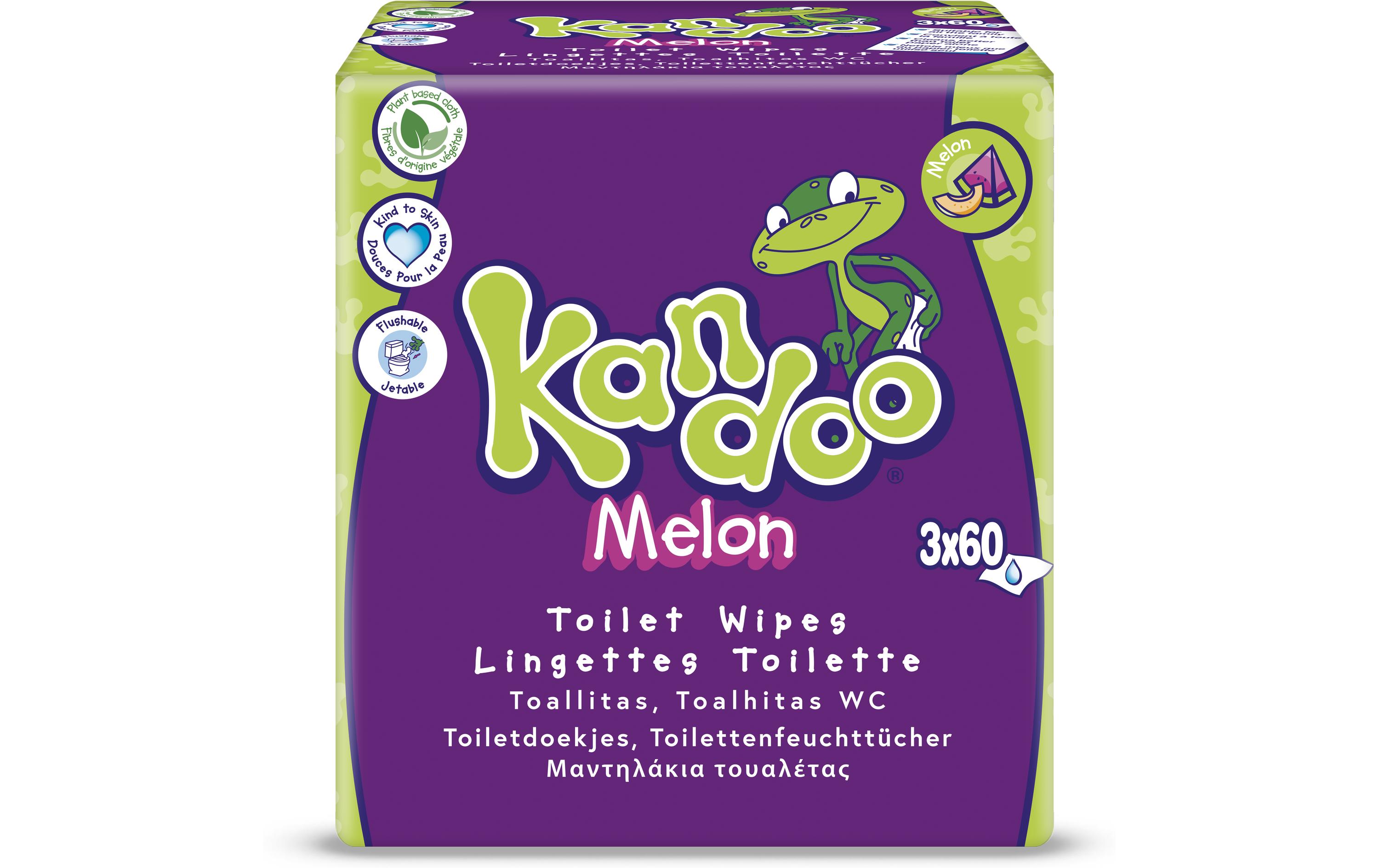 Kandoo Feuchttücher Melon 3x 60 Stück