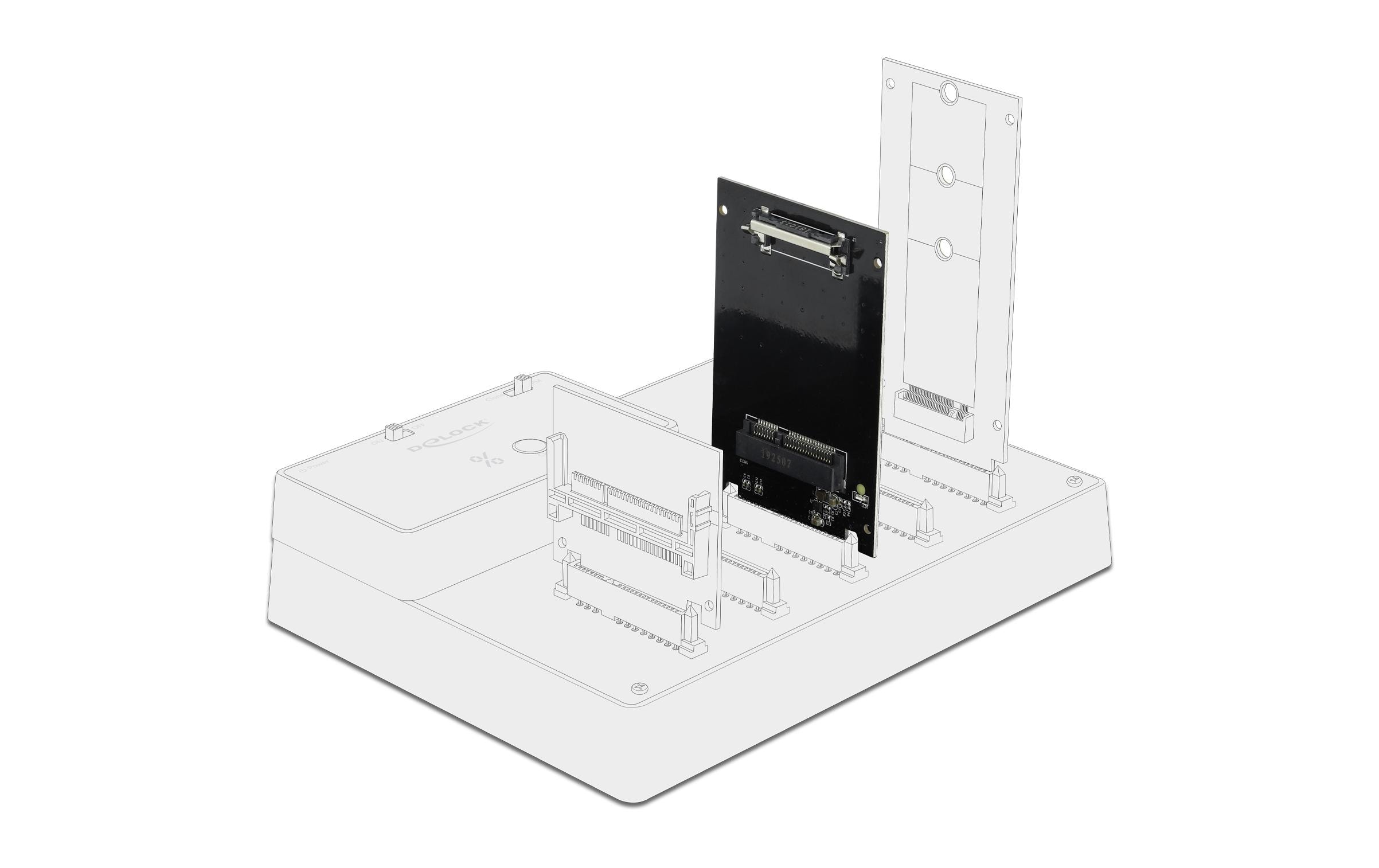 Delock mSATA-Adapterplatine SATA -mSATA