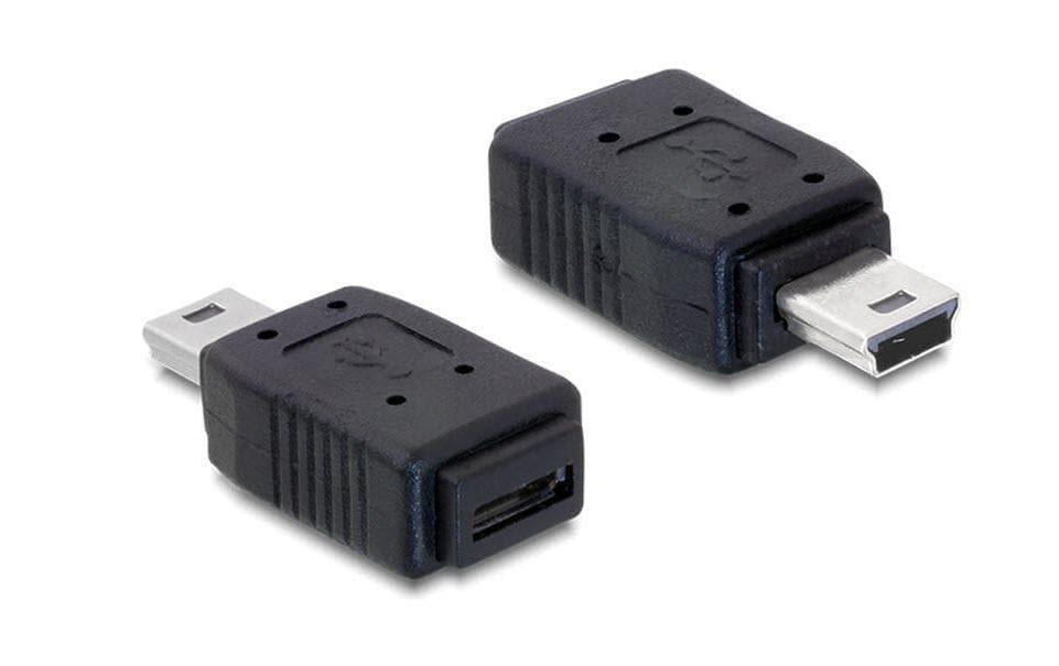 Delock USB 2.0 Adapter USB-MiniB Stecker - USB-MicroB Buchse