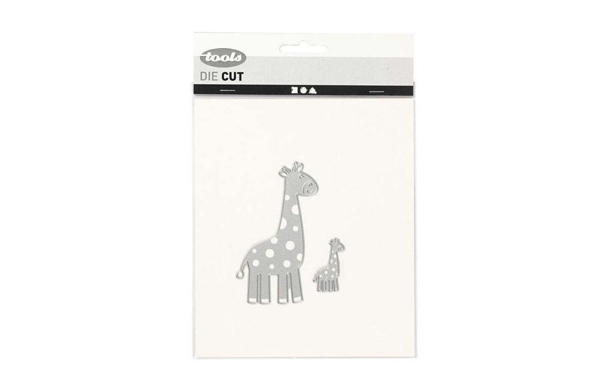 Creativ Company Stanzschablone 5.4 x 9.2 + 2.1 x 3.5 cm, Giraffe