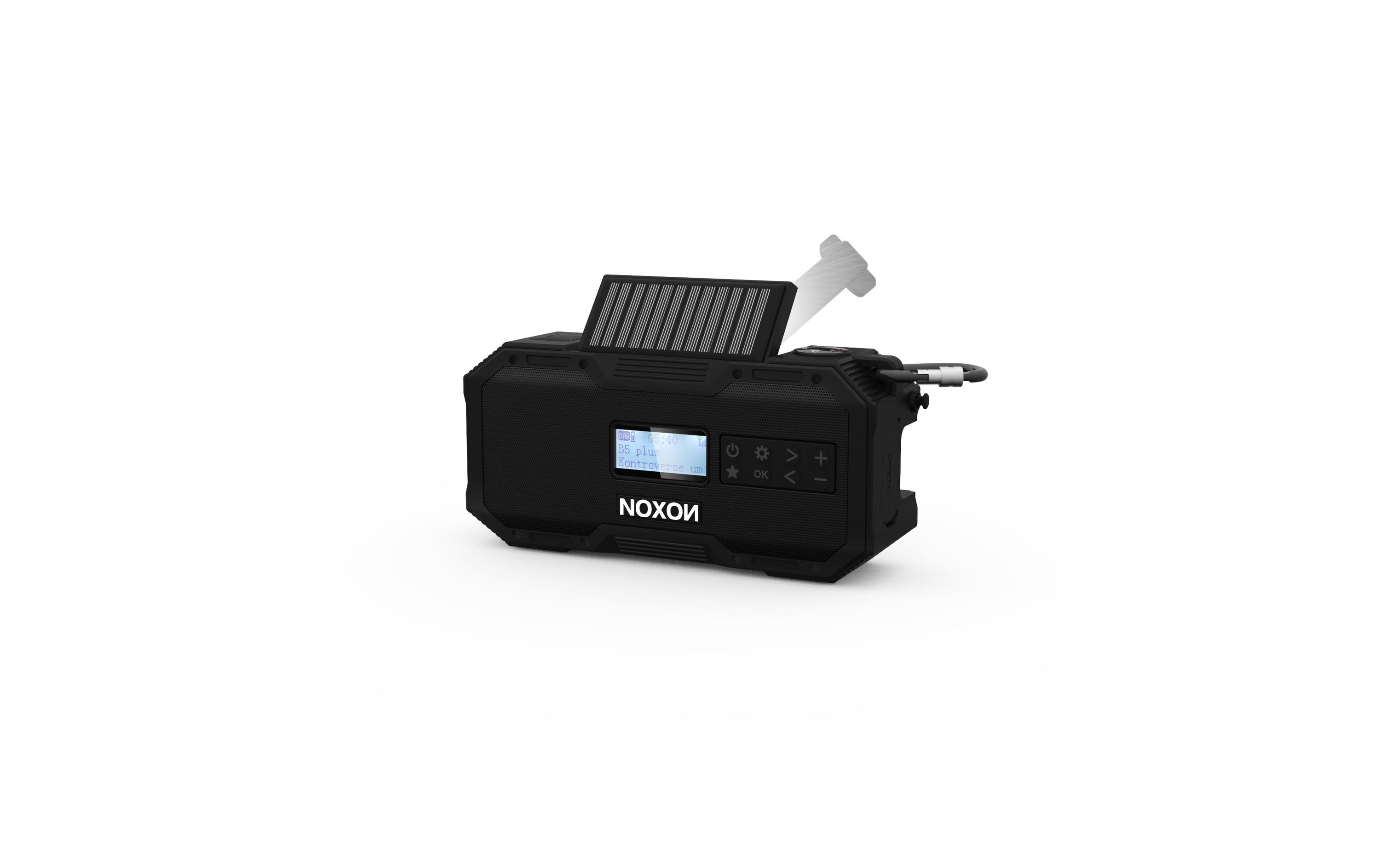 Noxon DAB+ Radio Dynamo Solar 411 Schwarz