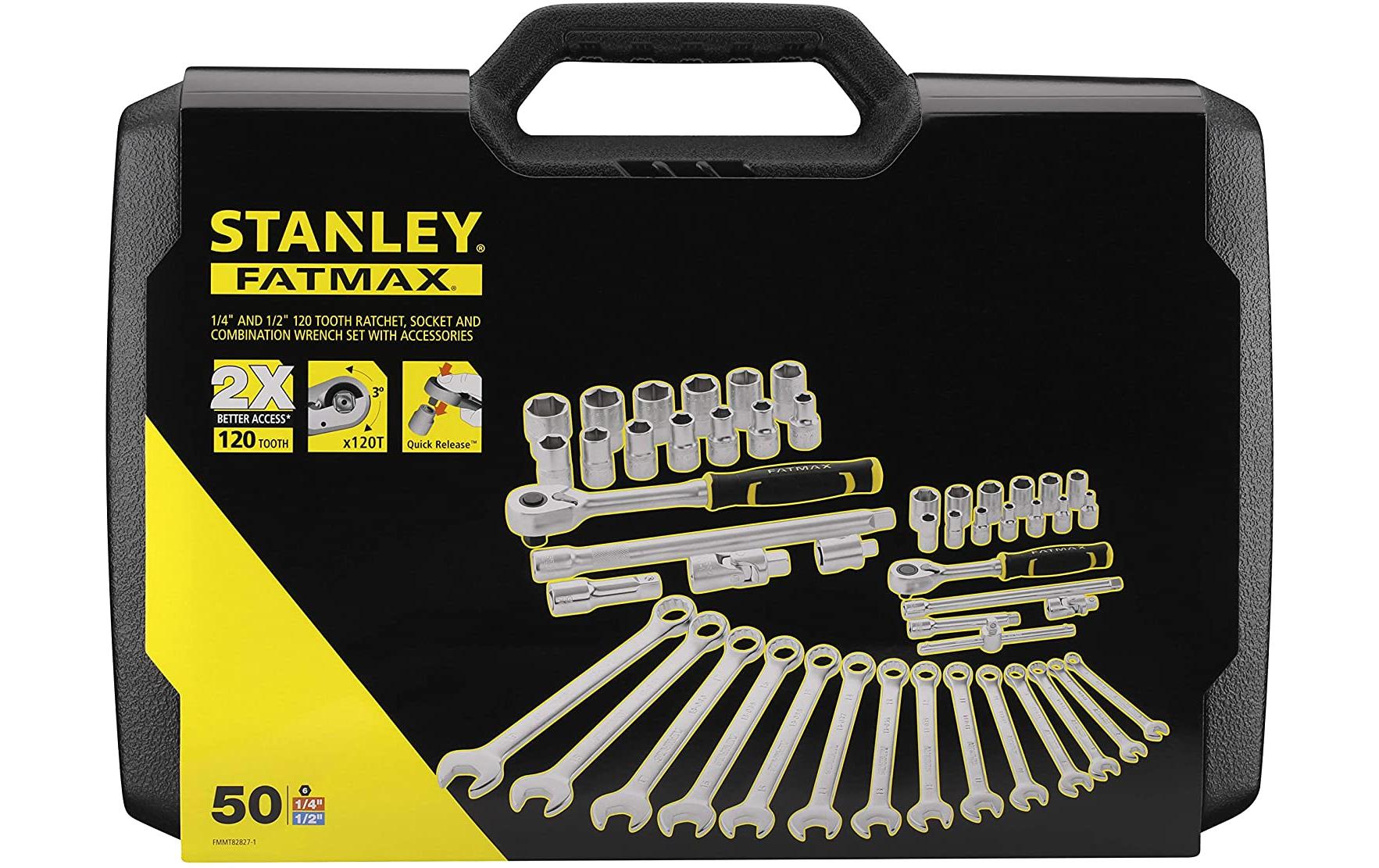 Stanley Fatmax Werkzeug-Set 1/2 + 1/4, 49-teilig