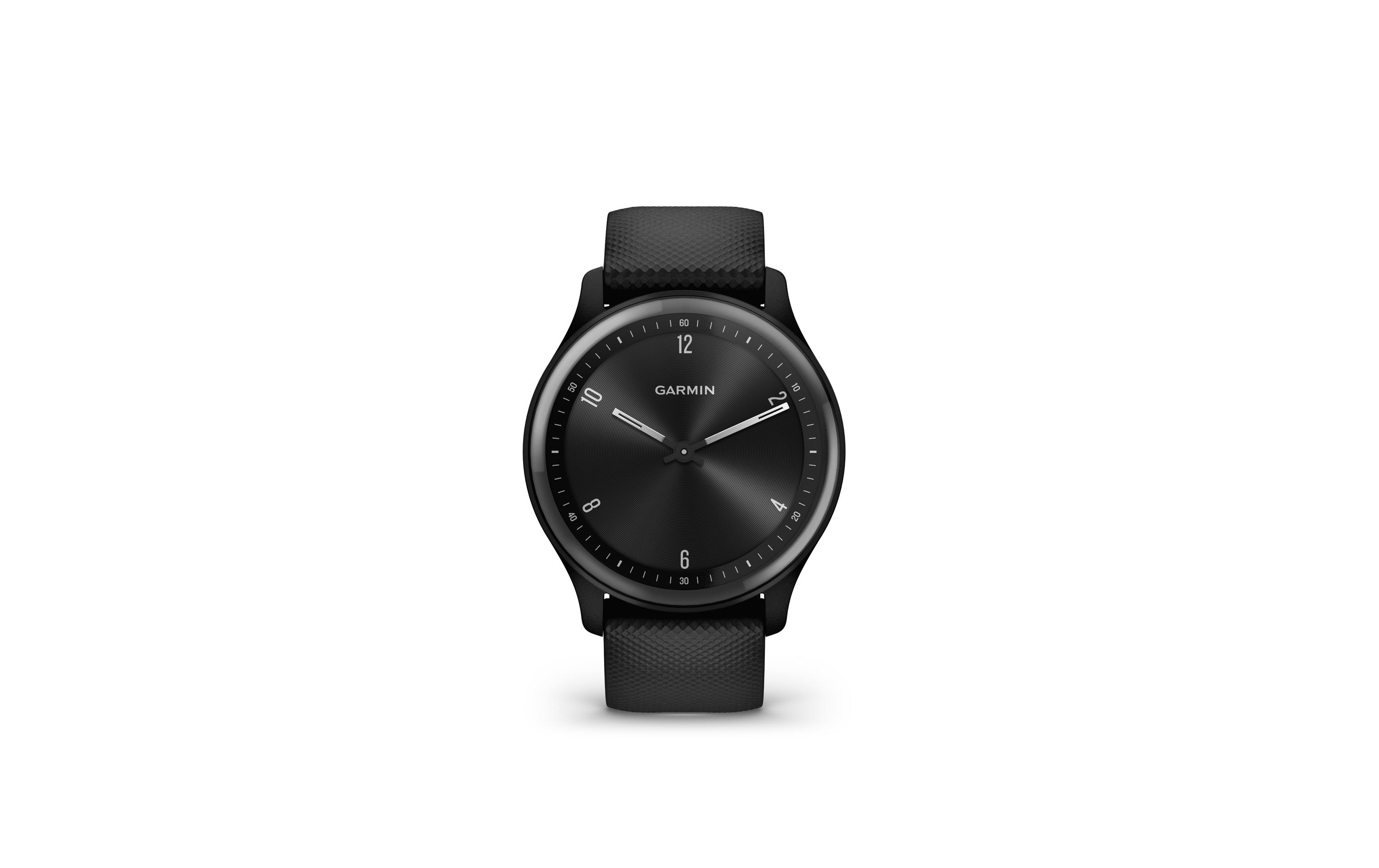 GARMIN Sportuhr Vivomove Sport Schwarz/Grau