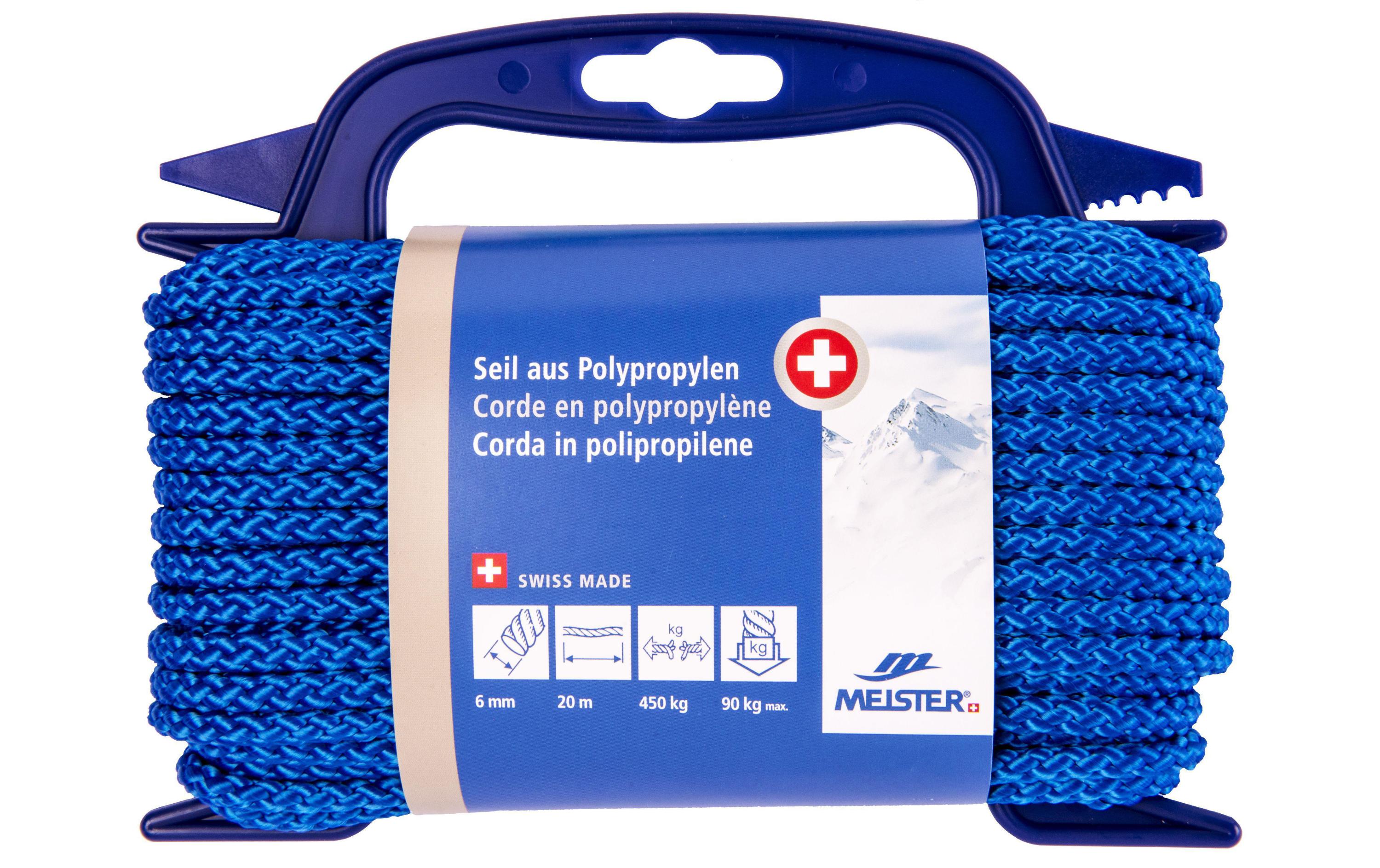 Meister Polypropylenseil Ø 6 mm, 20 m, 450 kg, Blau