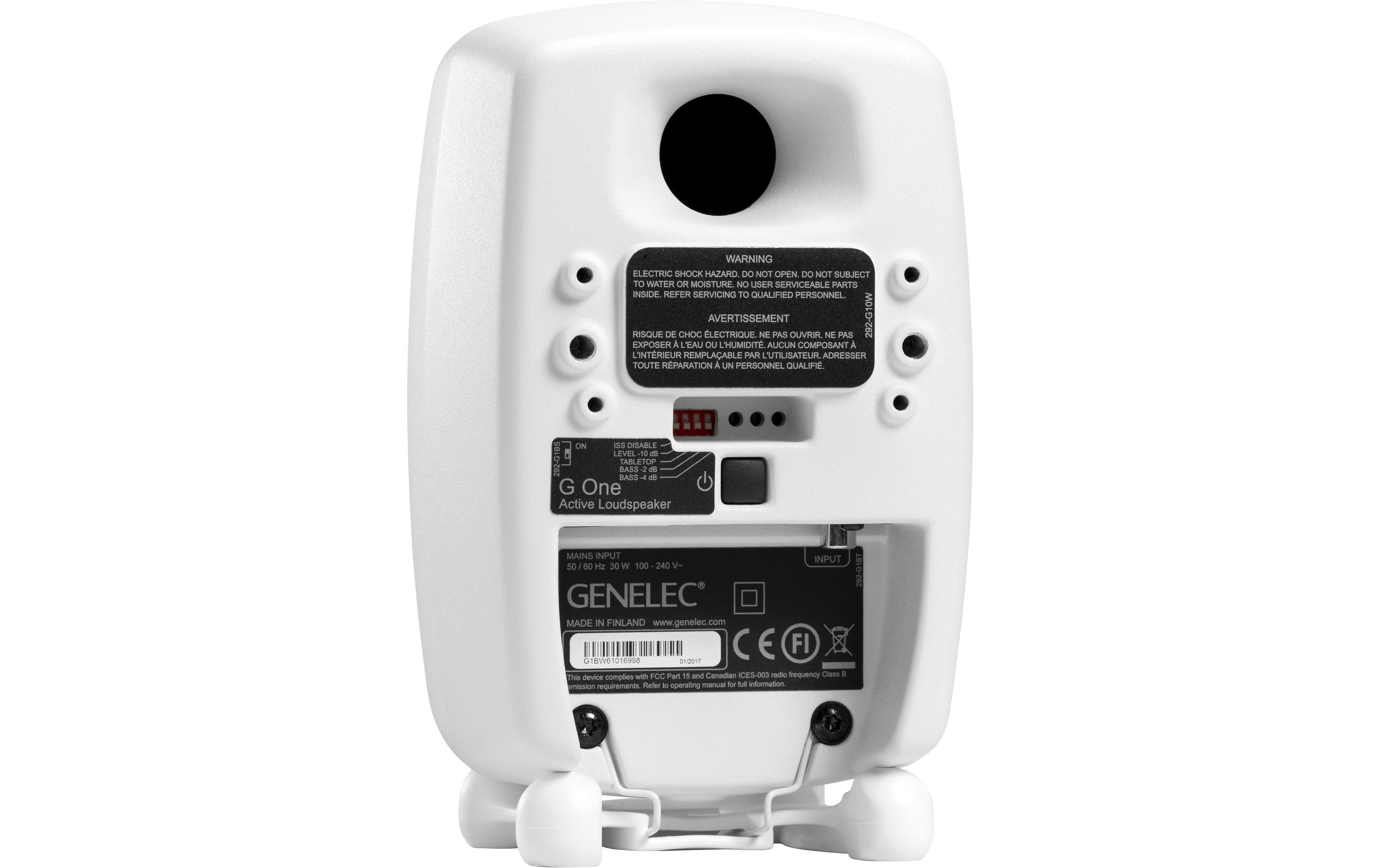 Genelec Regallautsprecher G One – 25 Watt, Weiss