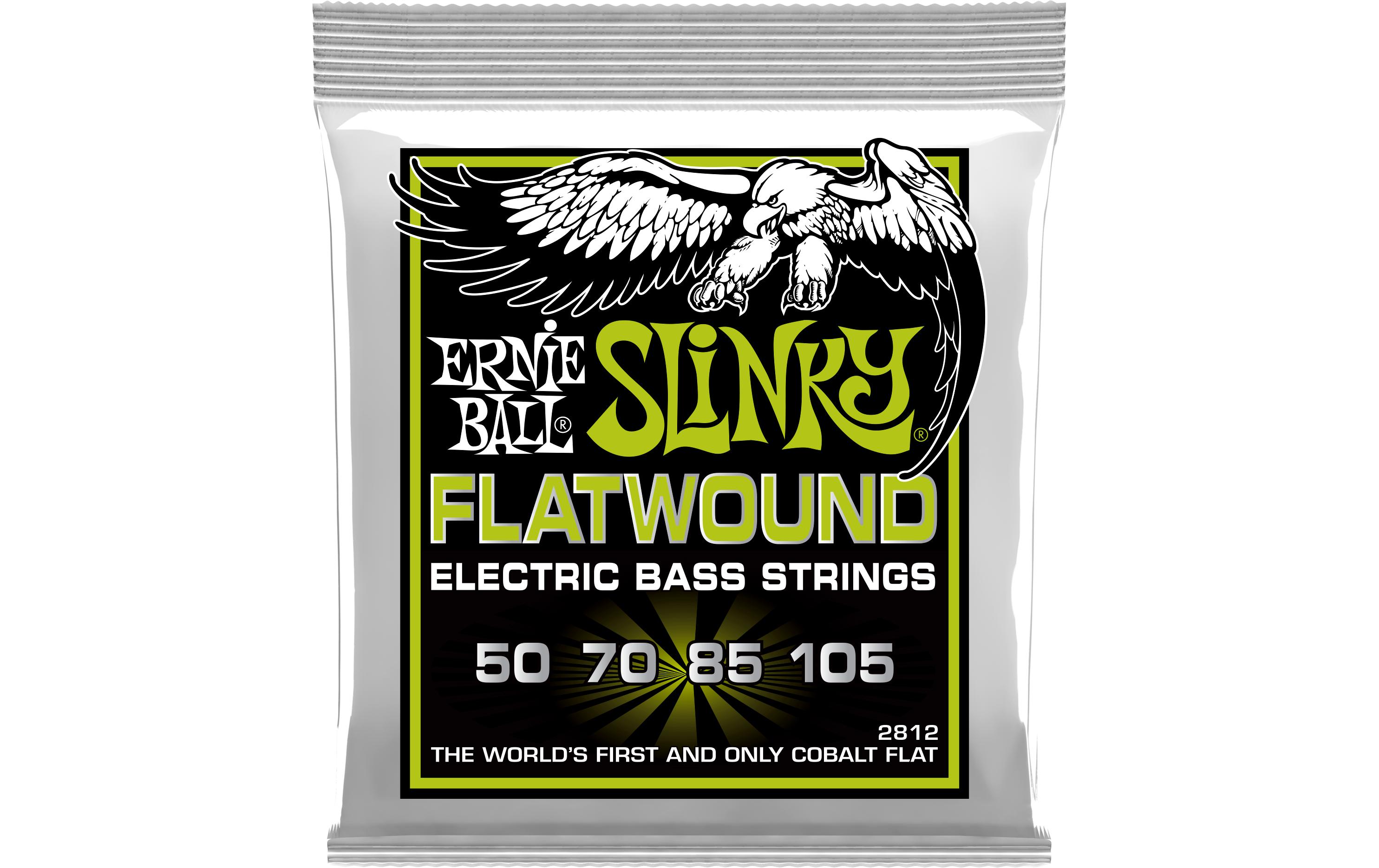 Ernie Ball Basssaiten 2812 Slinky Flatwound Regular 50-105