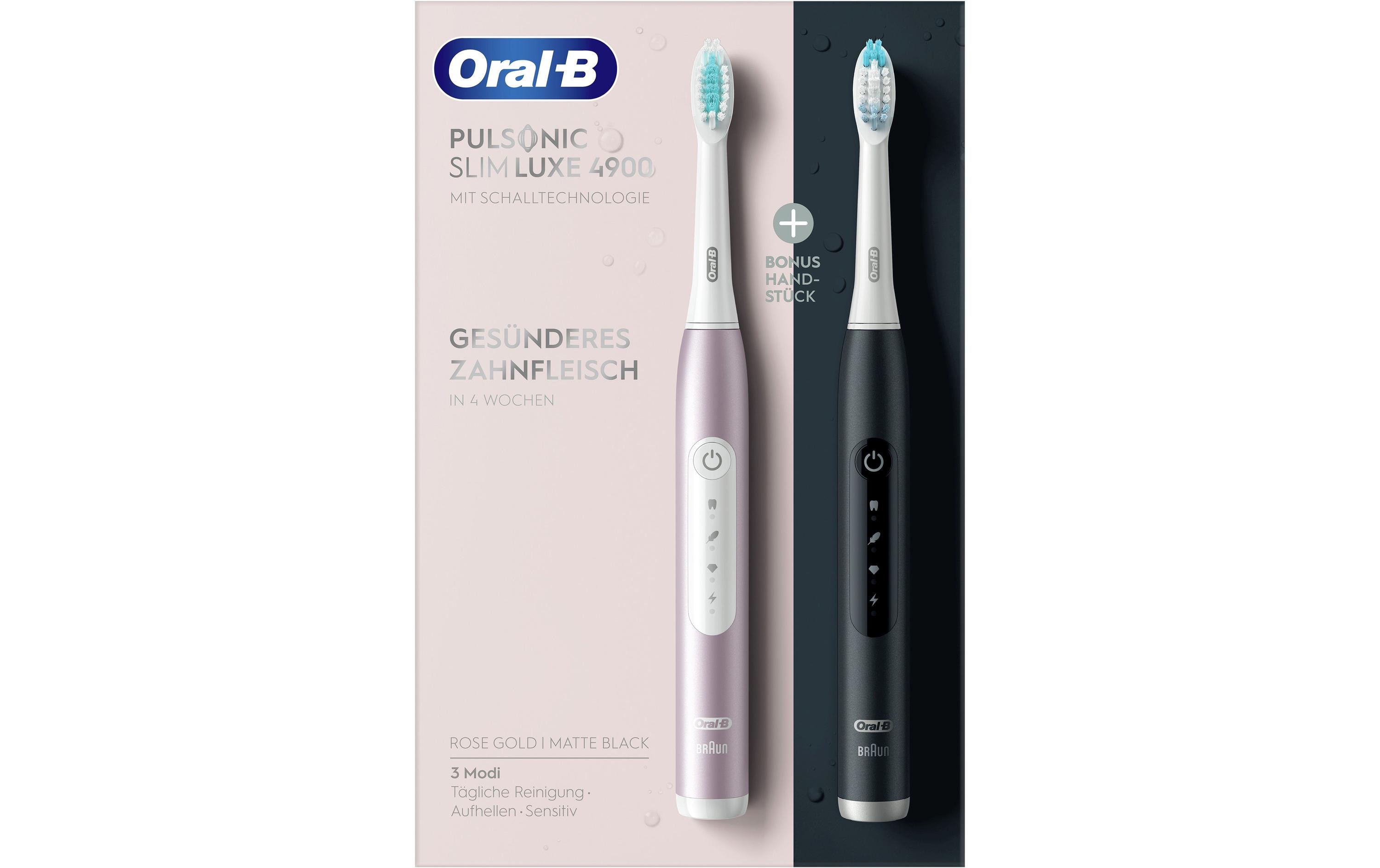 Oral-B Schallzahnbürste Pulsonic Slim Luxe 4900 Schwarz/Rosegold