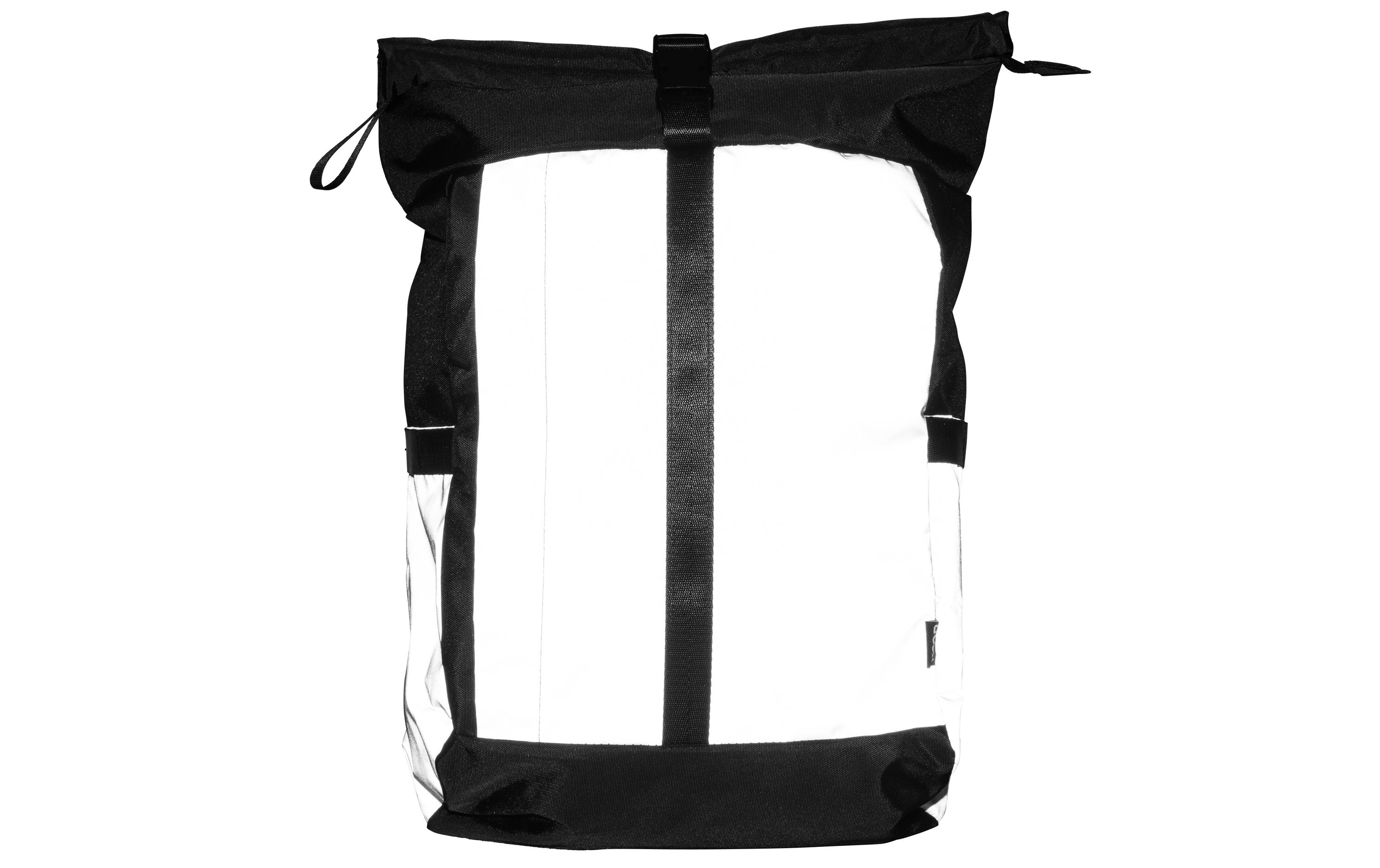 KOOR Rucksack Veedi Rolltop Reflective 22 l, Schwarz