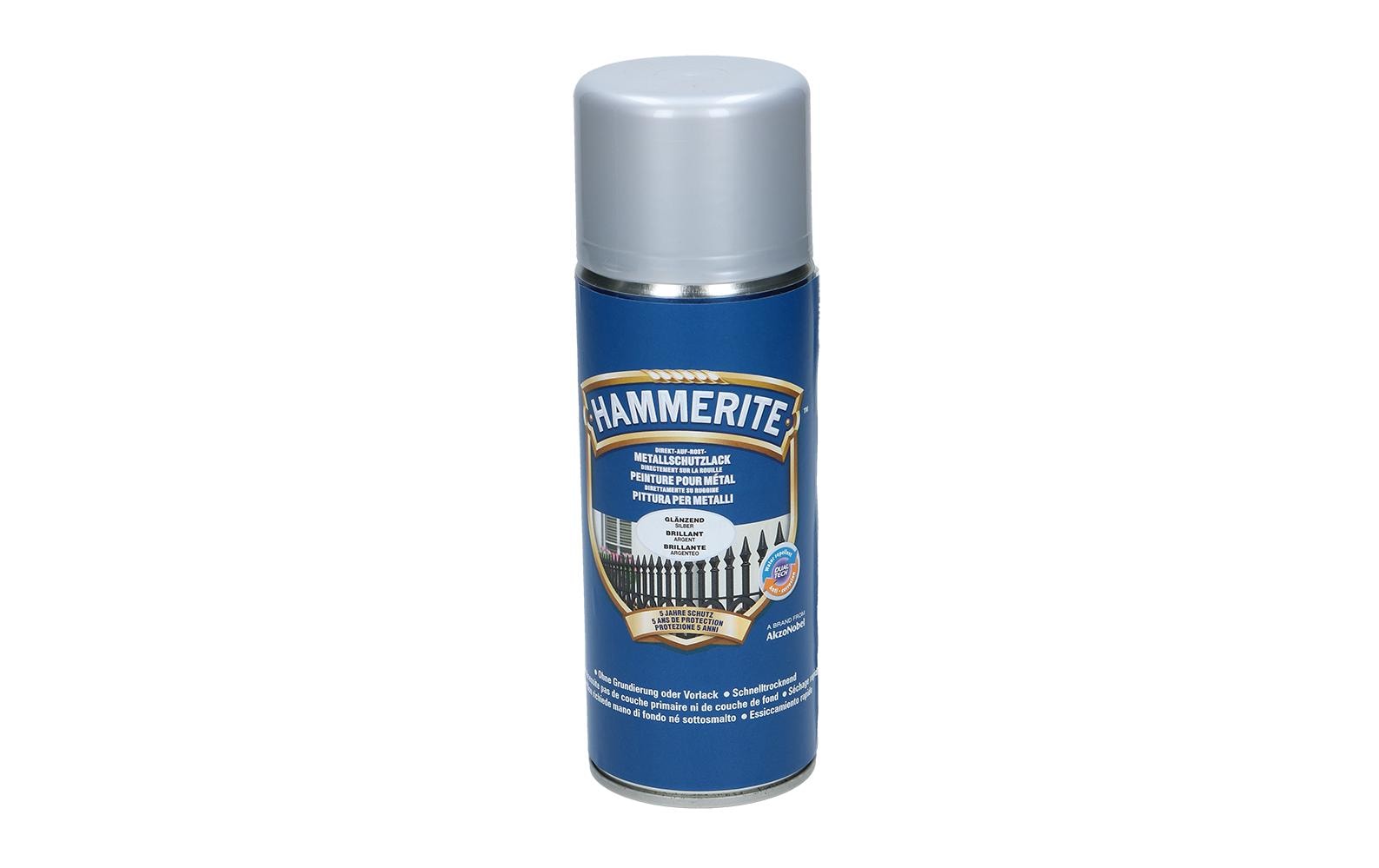 Hammerite Metall-Schutzlack HG Silber, 400 ml