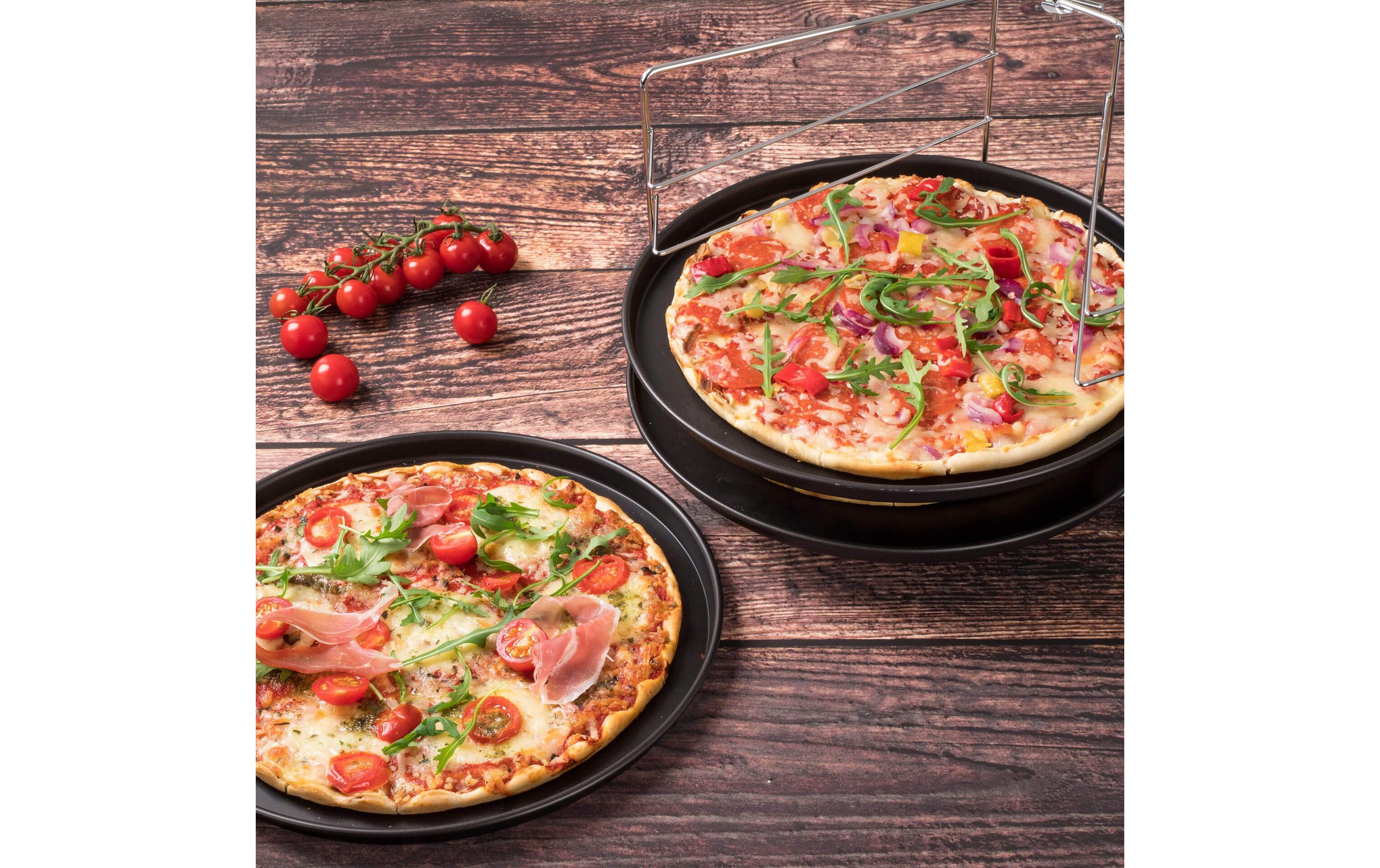 Zenker Pizzablech Special – Countries Ø 29 cm, 4-teilig