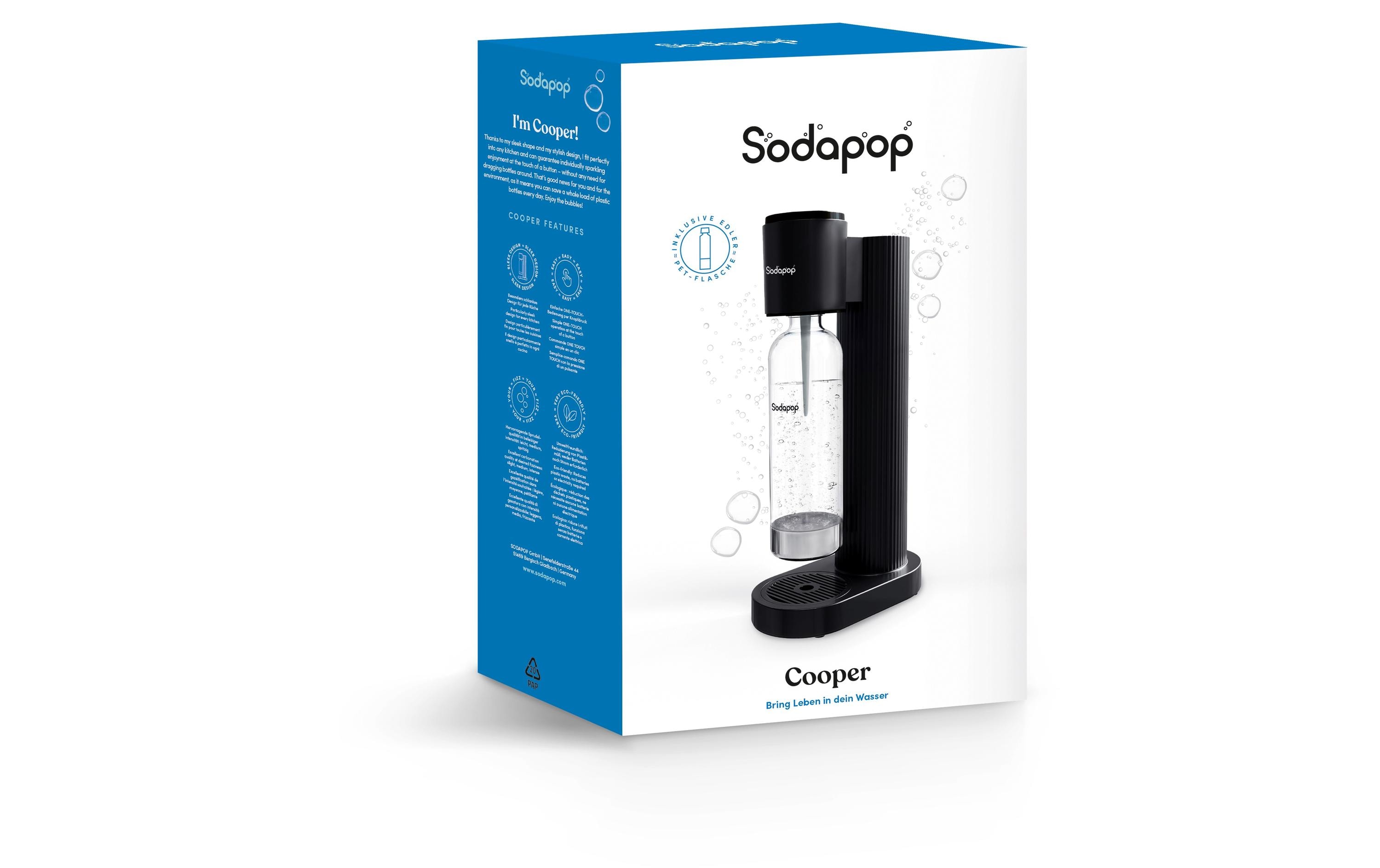 Sodapop Wassersprudler Cooper Schwarz