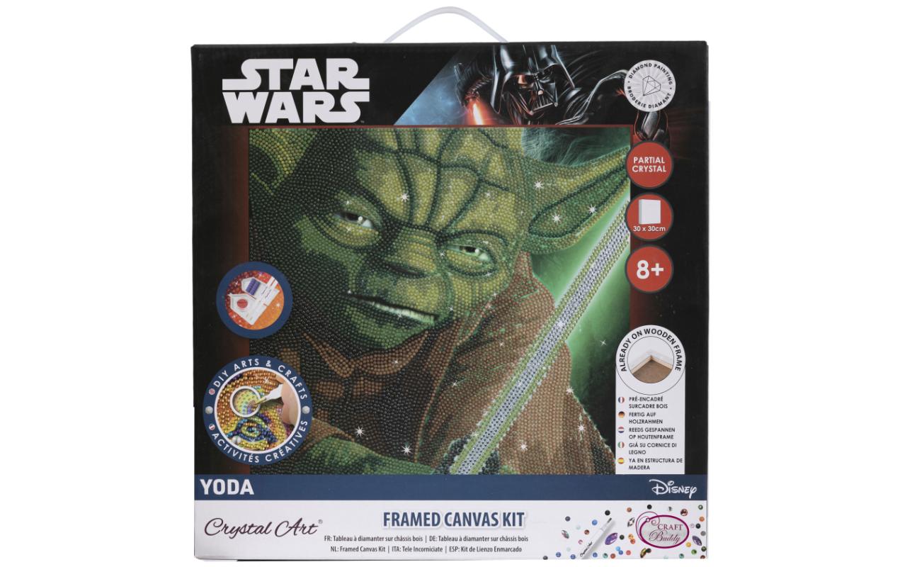 CRAFT Buddy Bastelset Crystal Art Yoda 30 x 30 cm