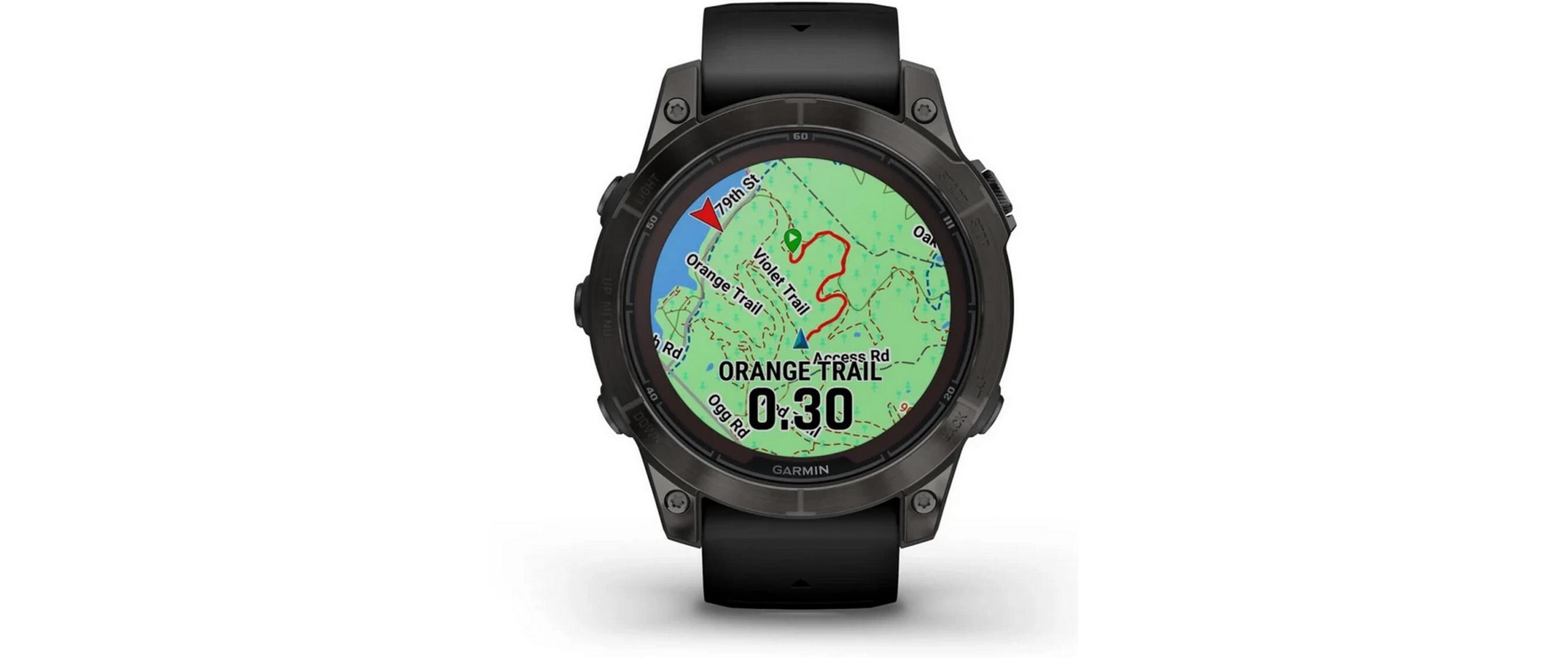 GARMIN Sportuhr Fenix 7 Pro Sapphire Solar Edition Anthrazit