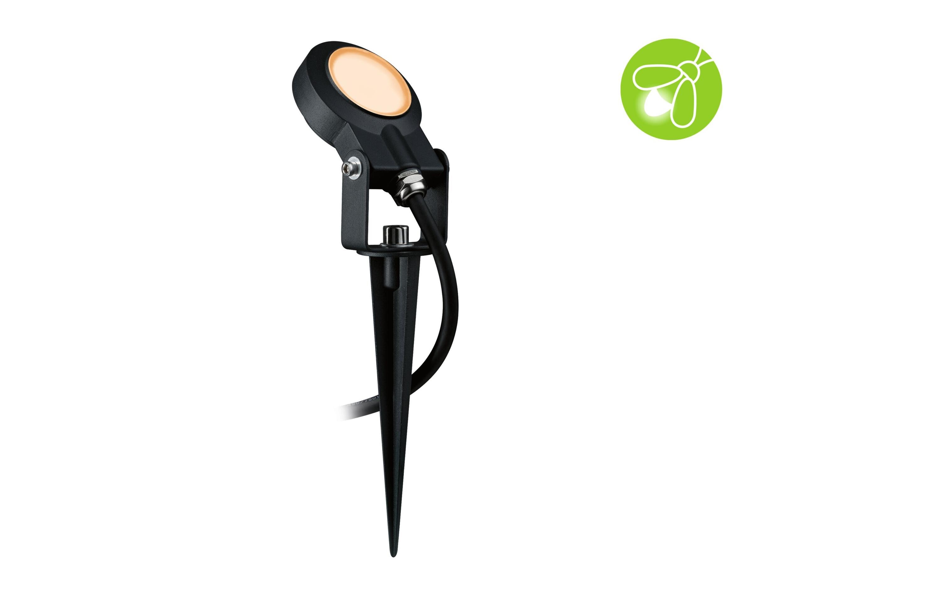 Paulmann Gartenspot Plug & Shine, Sting, 6.3W, 2200K, Schwarz