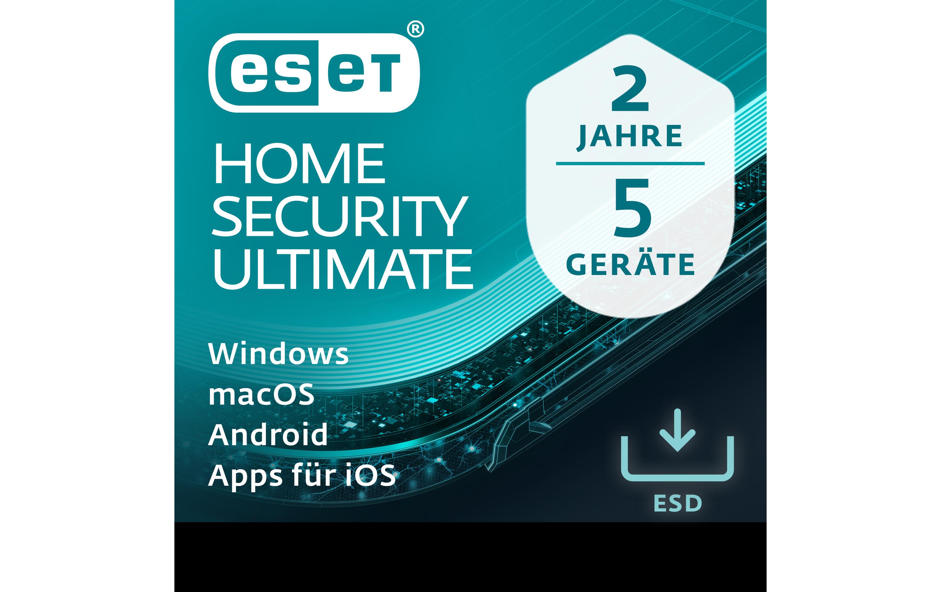 ESET HOME Security Ultimate ESD, Vollversion, 5 User, 2 Jahre