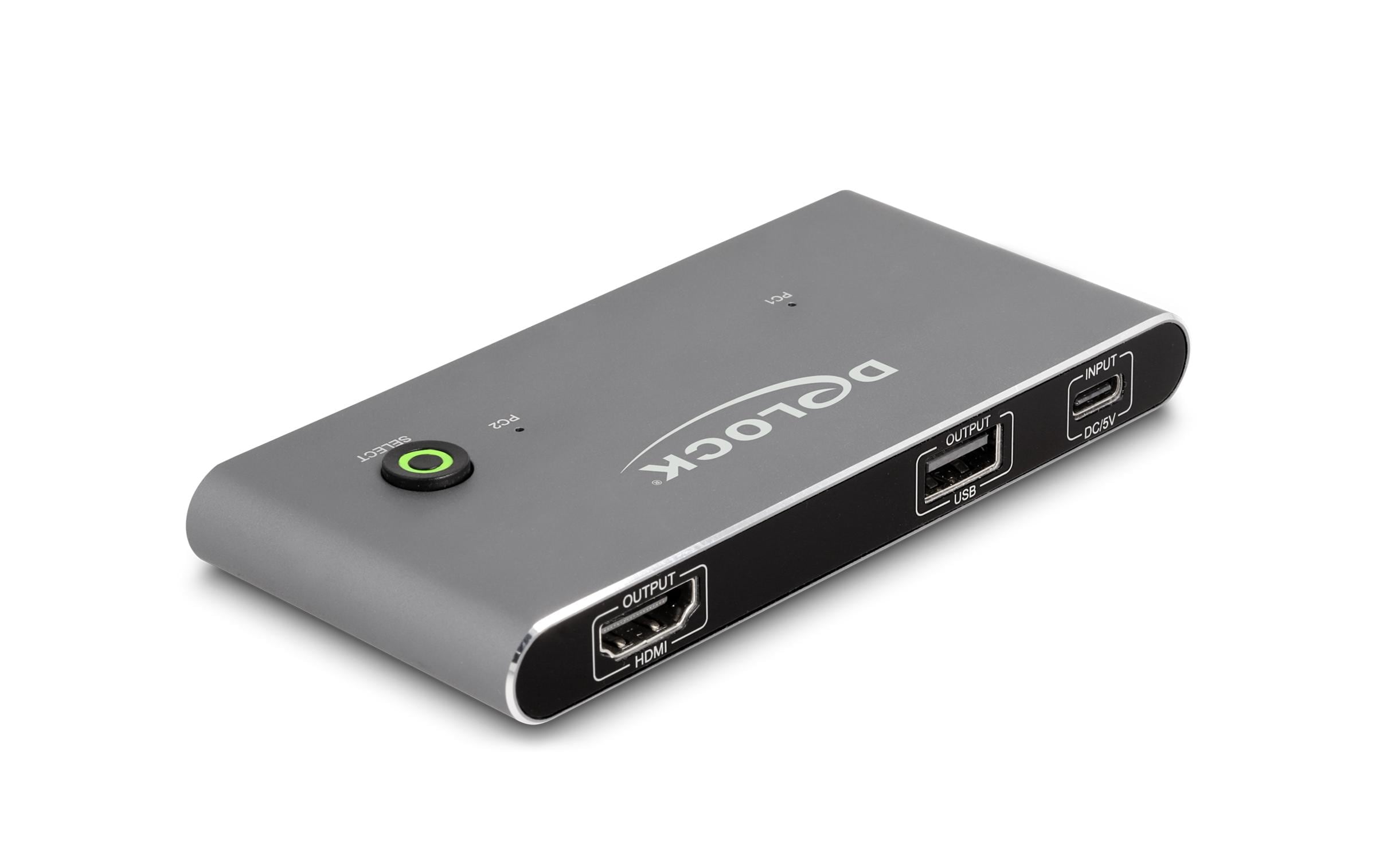 Delock KVM Switch USB-C zu HDMI 8K 60 Hz mit USB 2.0